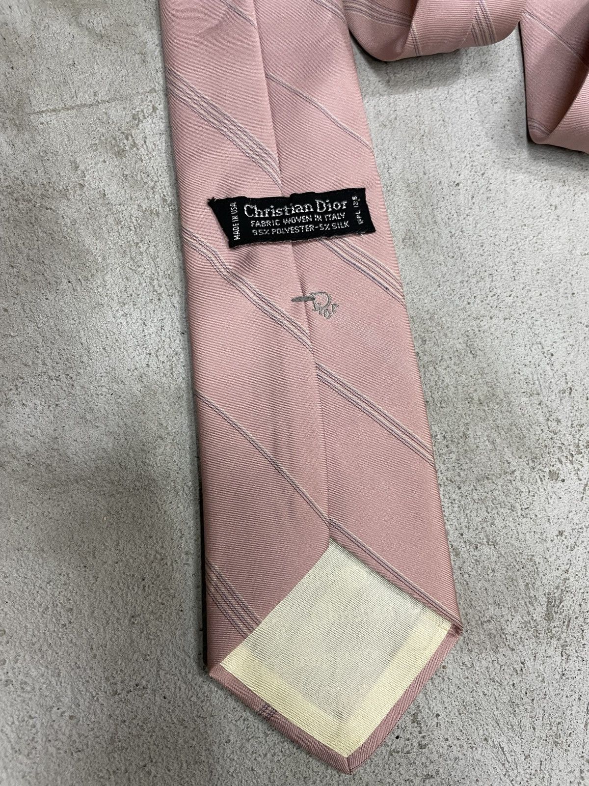 Dior Christian Dior Vintage Pink Tie Size ONE SIZE - 5 Thumbnail