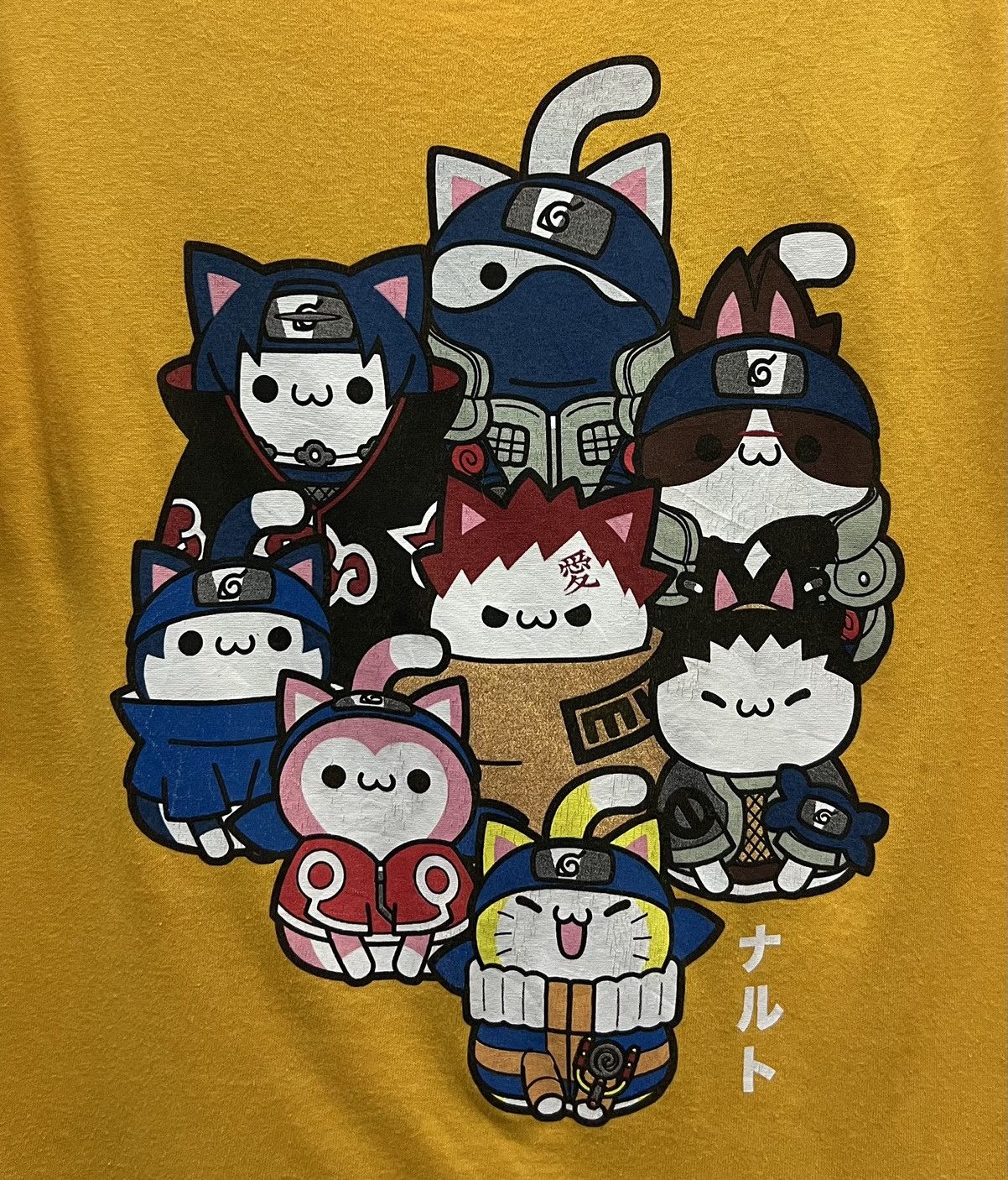 Anime 2002 MASASHI KISHIMOTO NARUTO NYARUTO SHIRT Size US M / EU 48-50 / 2 - 3 Thumbnail