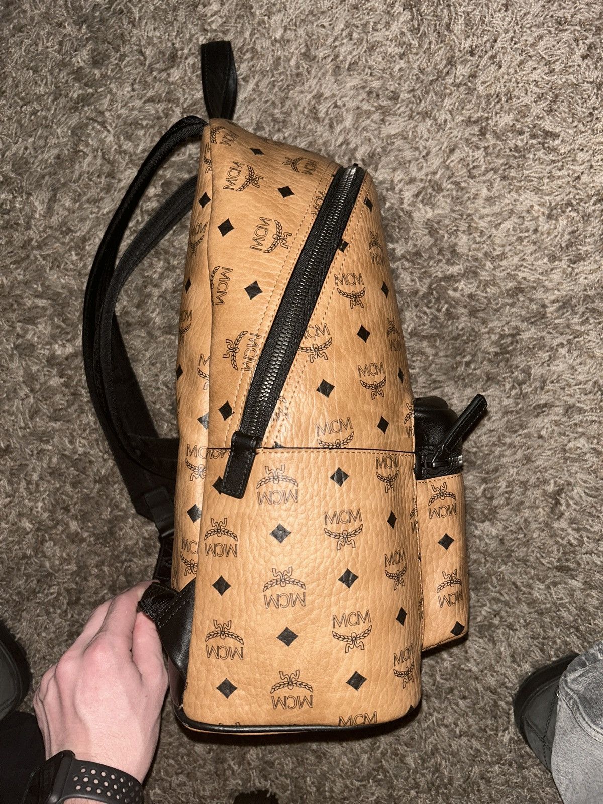MCM MCM Stark Visetos Monogram Backpack Size ONE SIZE - 3 Thumbnail