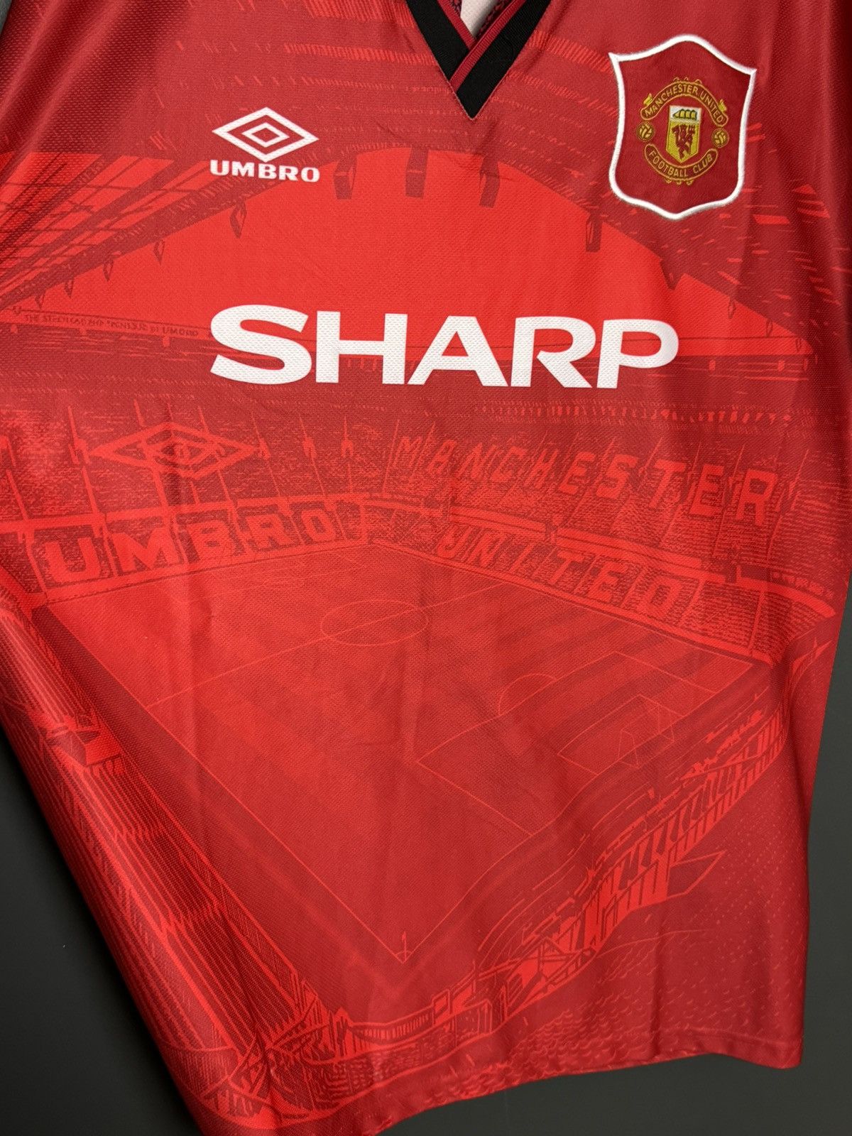 Umbro Vintage Manchester United 94/95 Home Football Jersey T-Shirt Size US L / EU 52-54 / 3 - 3 Thumbnail