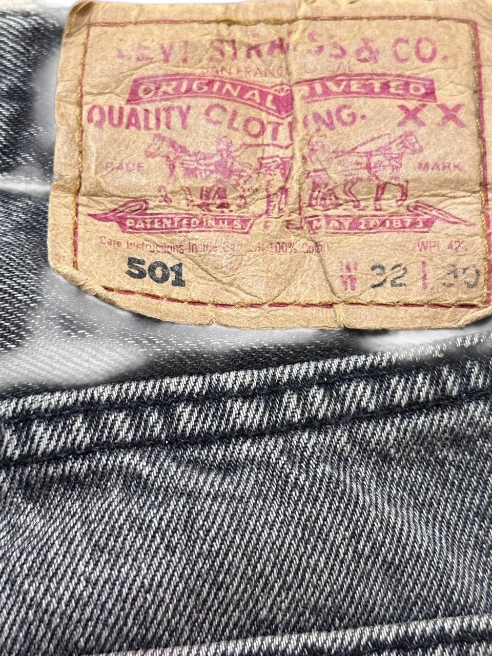 Levi's Vintage Clothing Vintage Levi’s 501 Faded Grunge Whiskers Denim Size US 30 / EU 46 - 7 Thumbnail