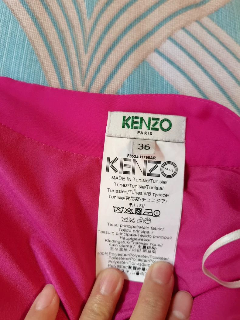Kenzo KENZO A peach-colored pleated skirt Size 24" / US 00 / IT 34 - 5 Thumbnail