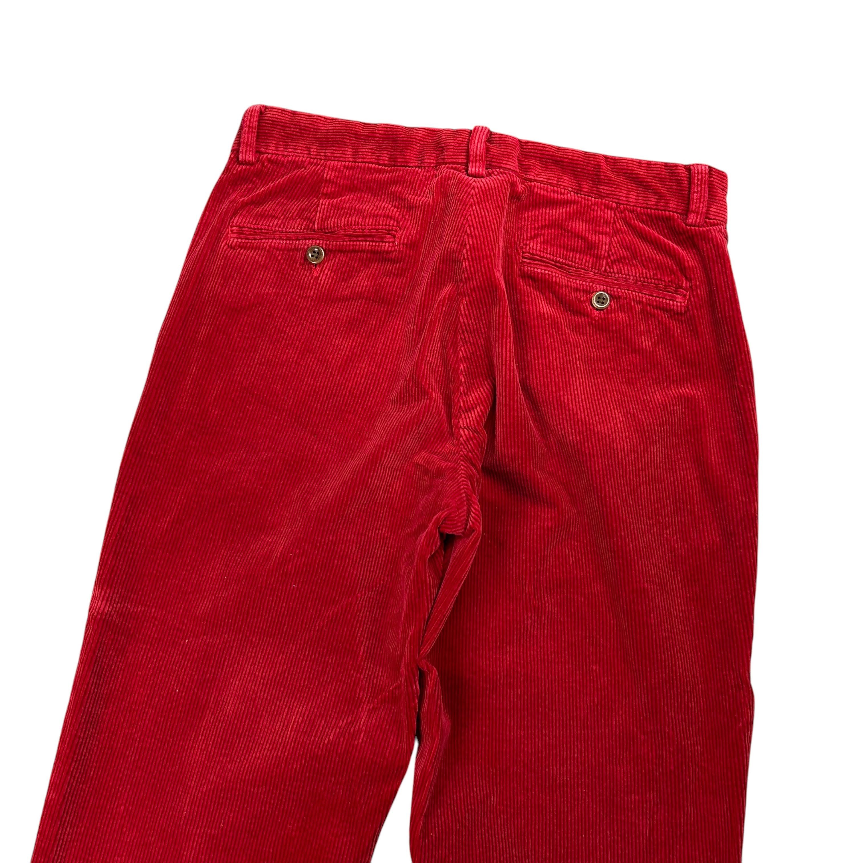 Polo Ralph Lauren Ralph Lauren Corduroy Regular Straight Red Pants W32L32 Cord Size US 32 / EU 48 - 3 Thumbnail