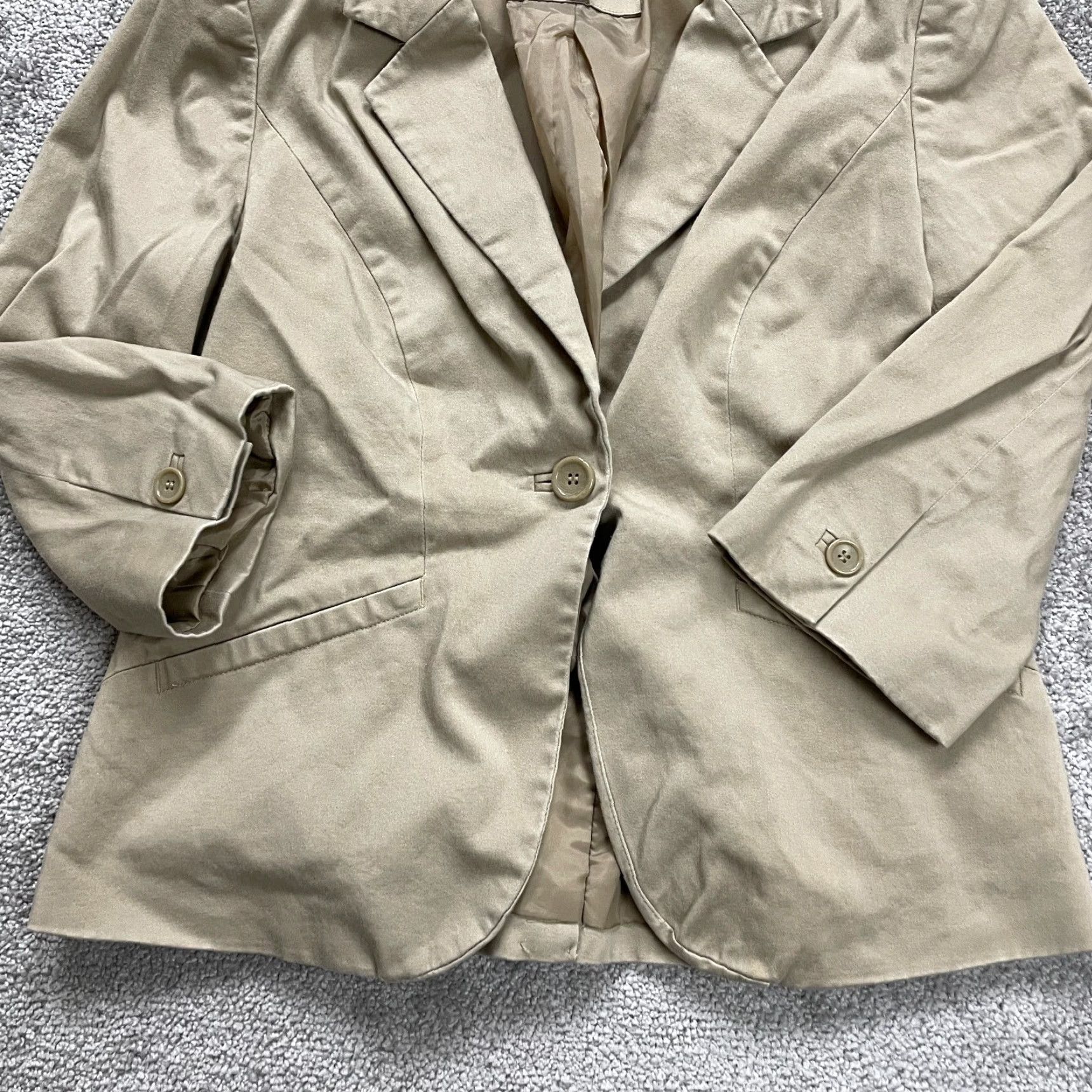 Vintage The Limited Collection Blazer Womens Large Brown Single Breasted Workwear Size L / US 10 / IT 46 - 3 Thumbnail