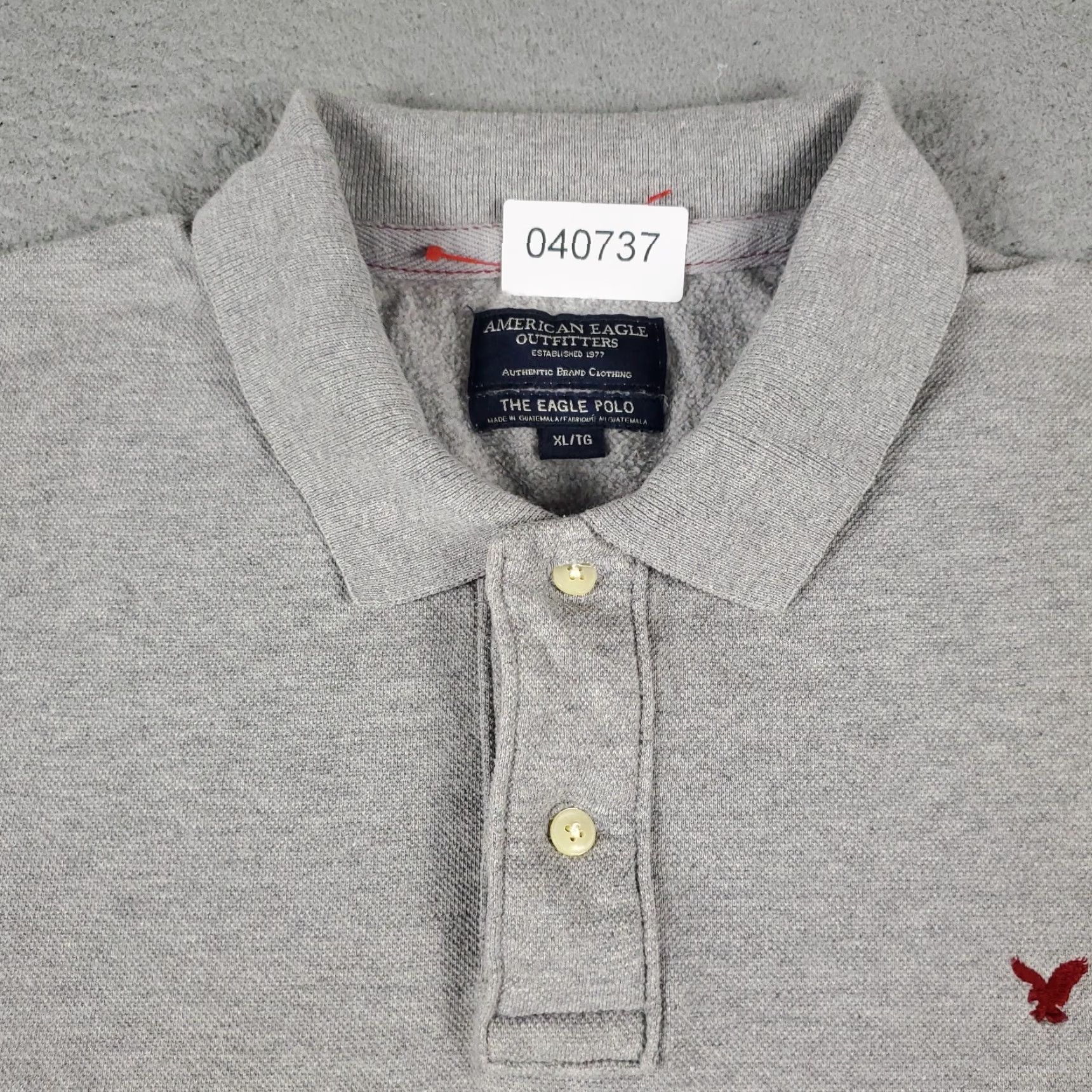 American Eagle Outfitters American Eagle Outfitters Polo Shirt Mens XL Gray Casual Long Sleeve Adult Size US XL / EU 56 / 4 - 2 Thumbnail