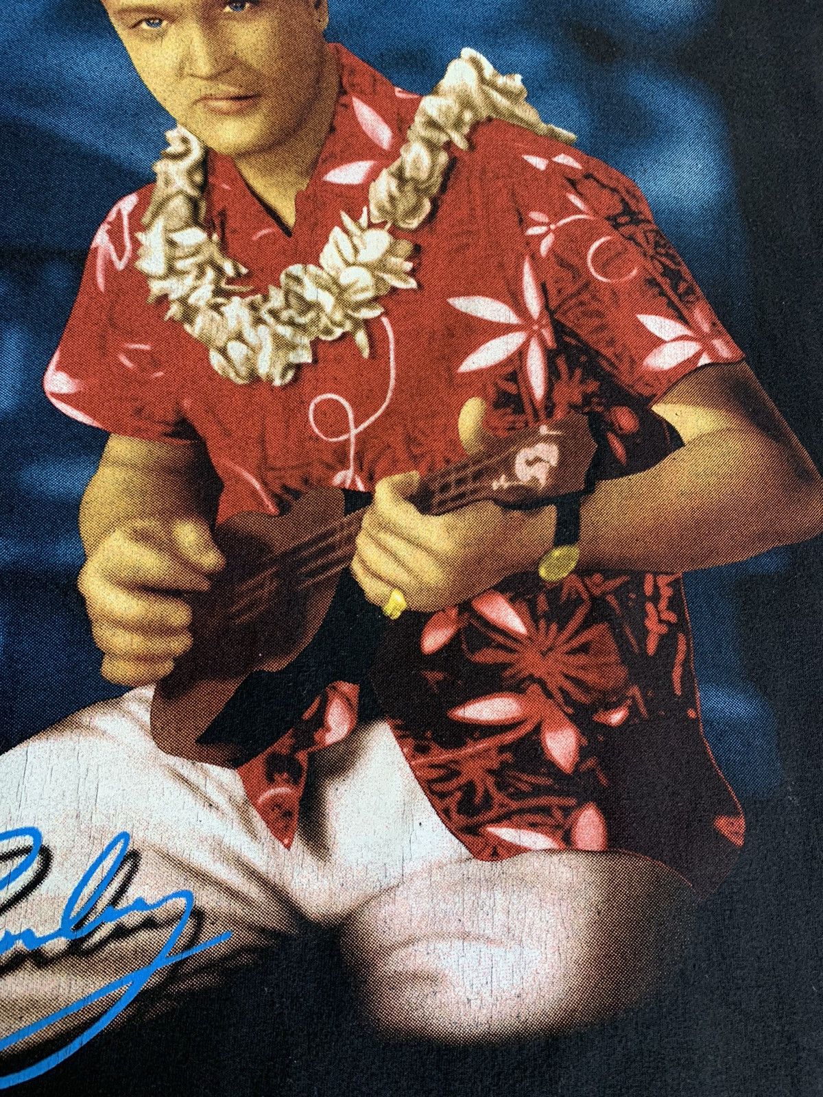 Band Tees × Vintage Elvis Presley Blue Hawaii Bootleg T-shirt Size US XL / EU 56 / 4 - 7 Thumbnail