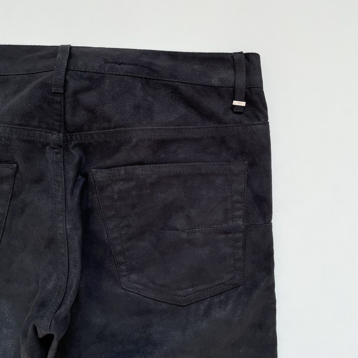 Dior A/W 08 Black Glitter Moleskin Trousers Size US 30 / EU 46 - 18 Thumbnail