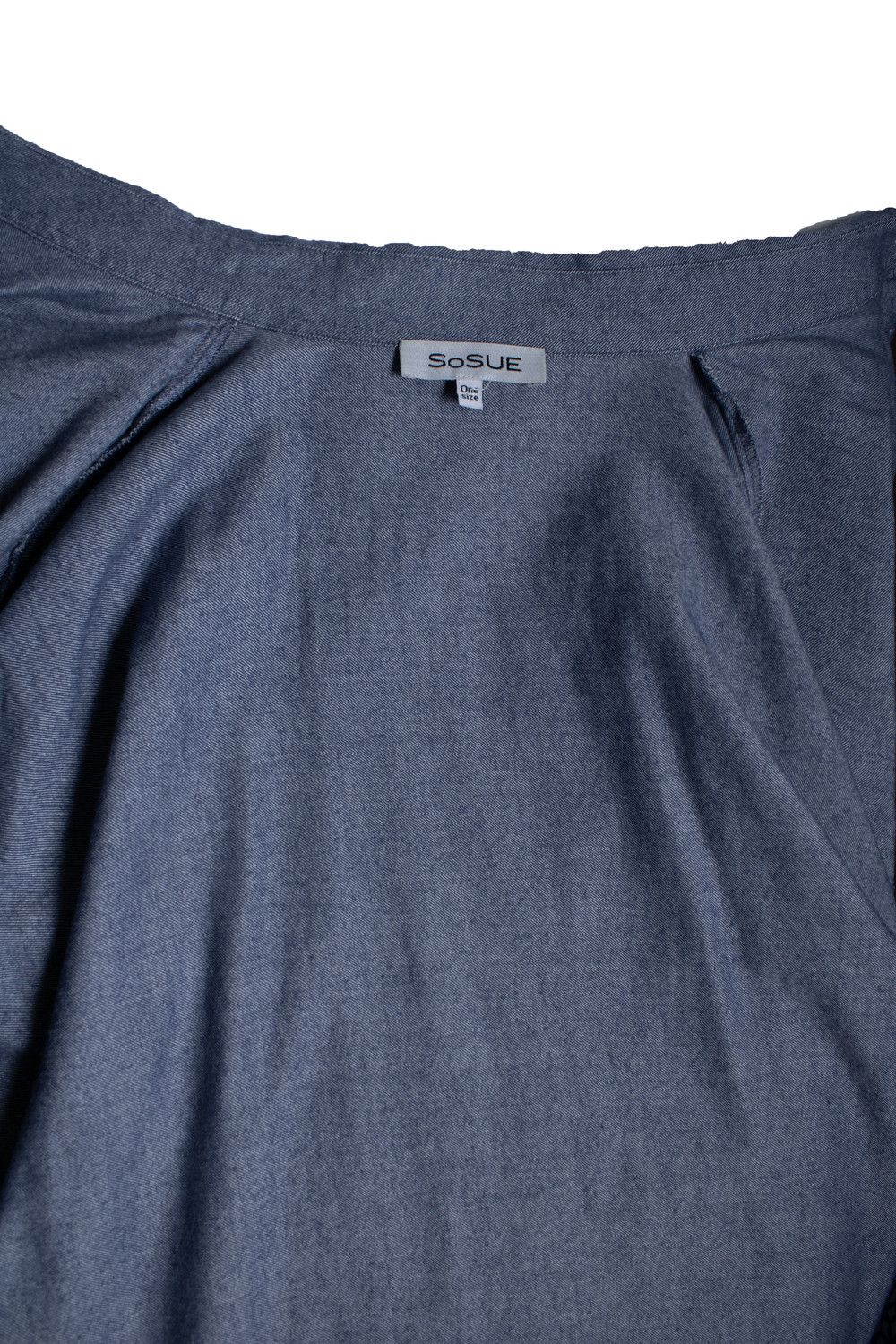 Other Sosue, blue oversized shirt with batt sleeves Size ONE SIZE - 7 Thumbnail