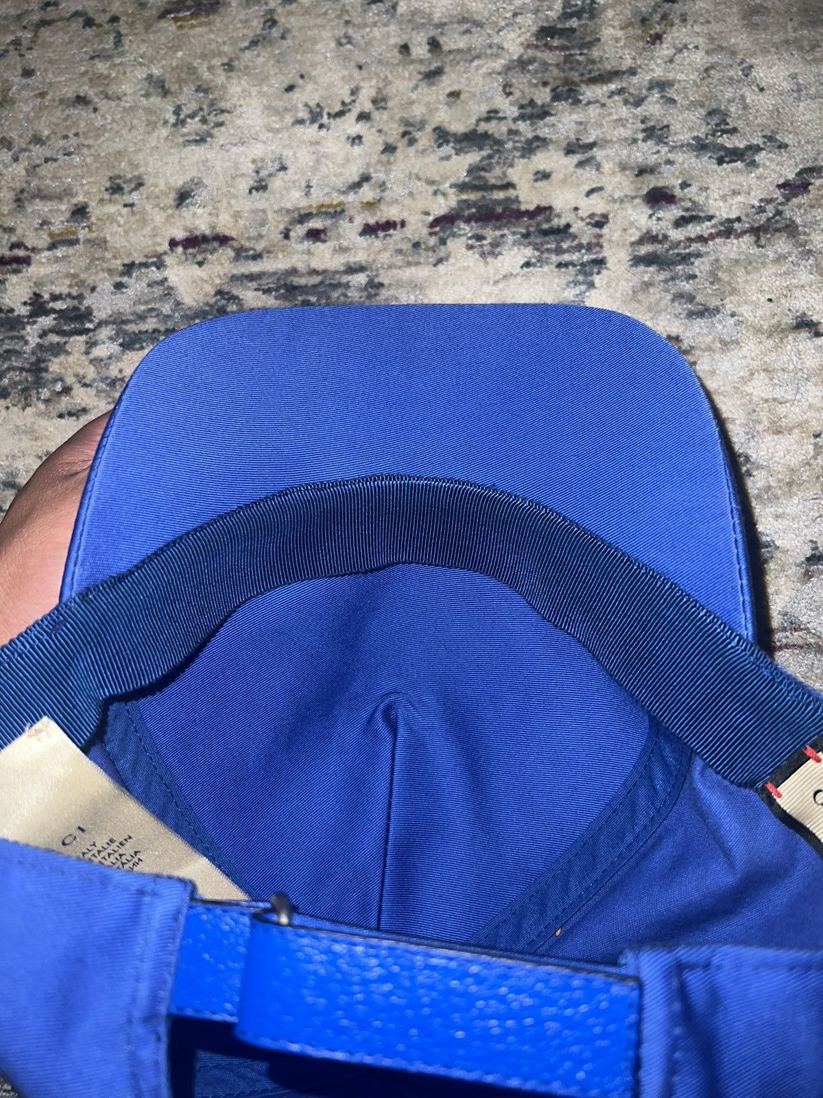 Gucci Blue Gucci 100 Baseball Velcro Strap Cap Sz OS Size ONE SIZE - 7 Thumbnail