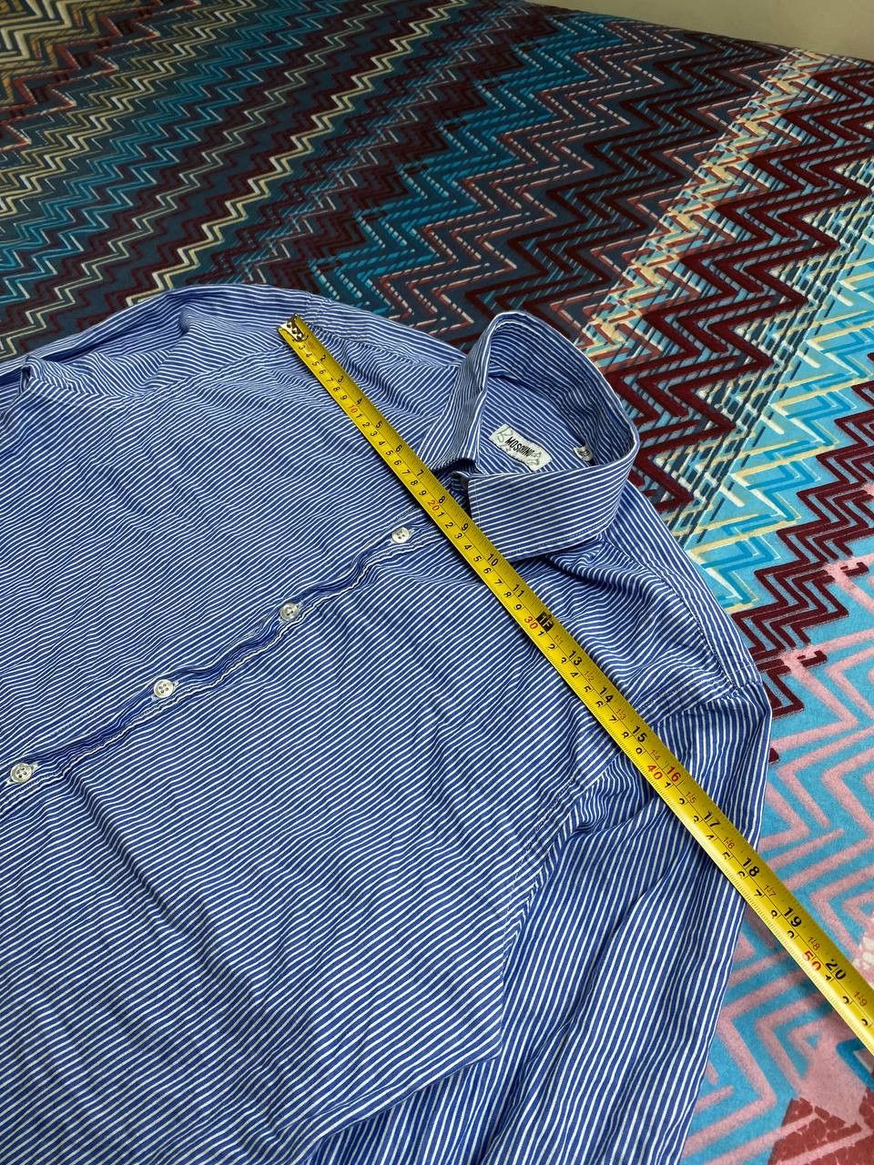 Moschino Vintage Y2K striped shirt MOSCHINO luxury streetwear Size US XXS / EU 40 - 11 Thumbnail