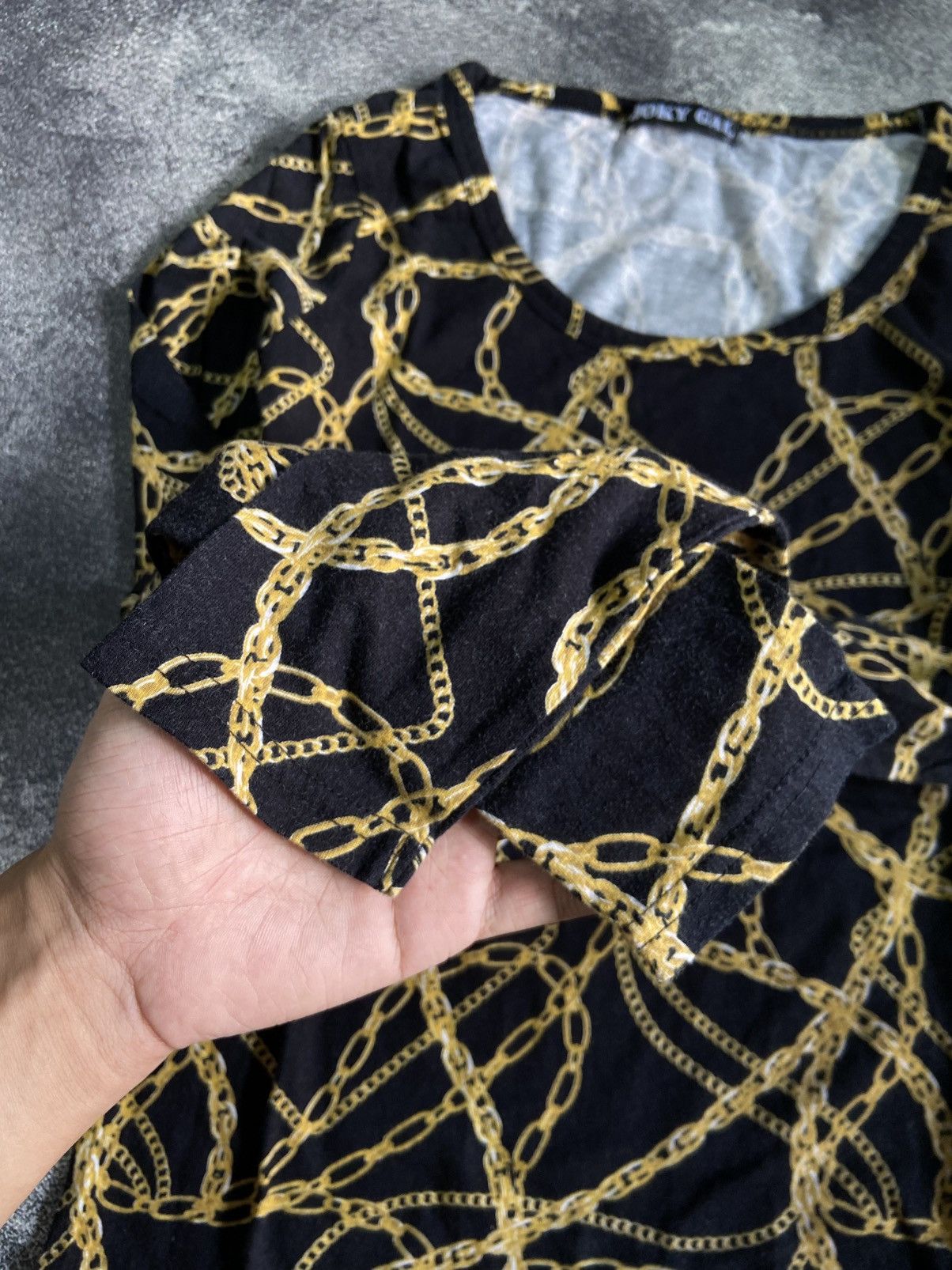 Hysteric Glamour × If Six Was Nine × Le Grande Bleu (L.G.B.) Joky Gal Gothic Chain AOP Long Sleeve Size M / US 6-8 / IT 42-44 - 5 Thumbnail