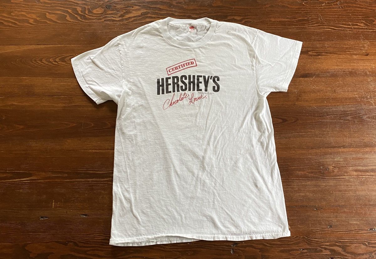 Hanes Vintage 80’s Hershey Chocolate Lover Single Stitch Thin Tee Size US L / EU 52-54 / 3 - 2 Thumbnail