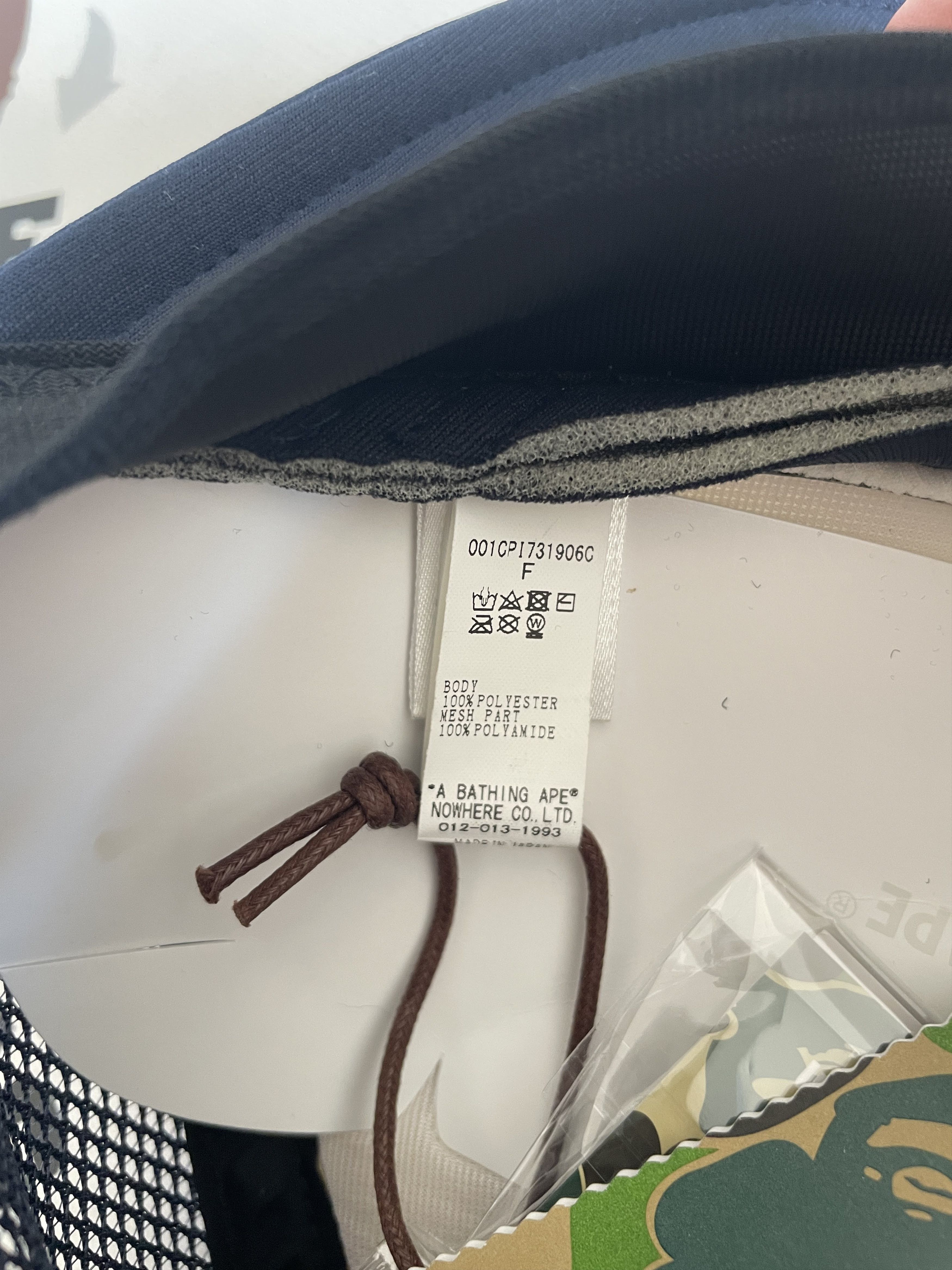 Bape BAPE X JJJJOUND COLLEGE MESH CAP Size ONE SIZE - 10 Thumbnail