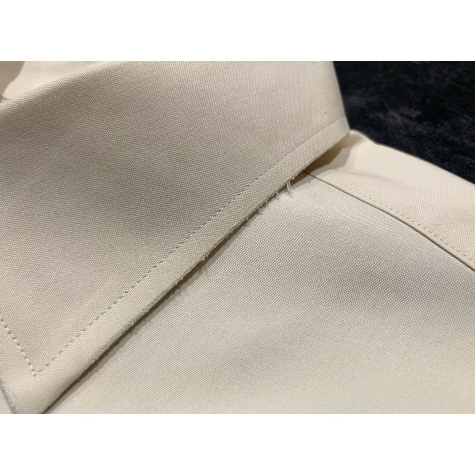 Brooks Brothers BROOKS BROTHERS Slim Fit 1818 Cotton Dress Shirt 17.5 34 Beige Business Mens Size 46R - 7 Thumbnail
