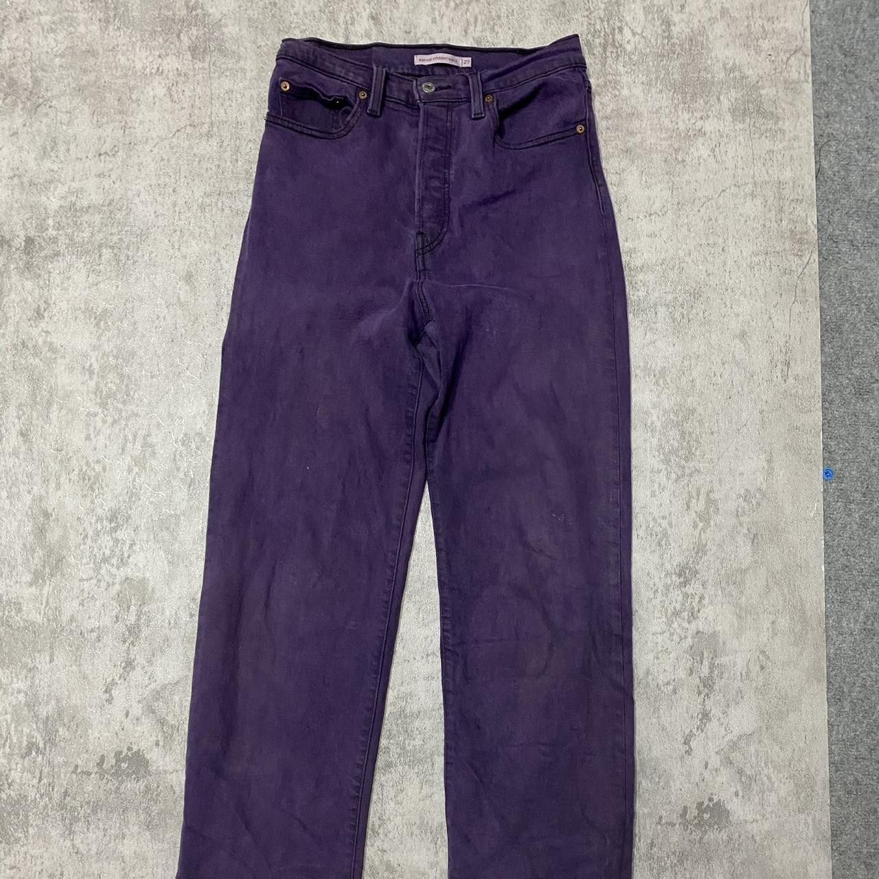 Other High-waisted straight-leg purple jeans #streetwear Size 27" / US 4 / IT 40 - 1 Thumbnail