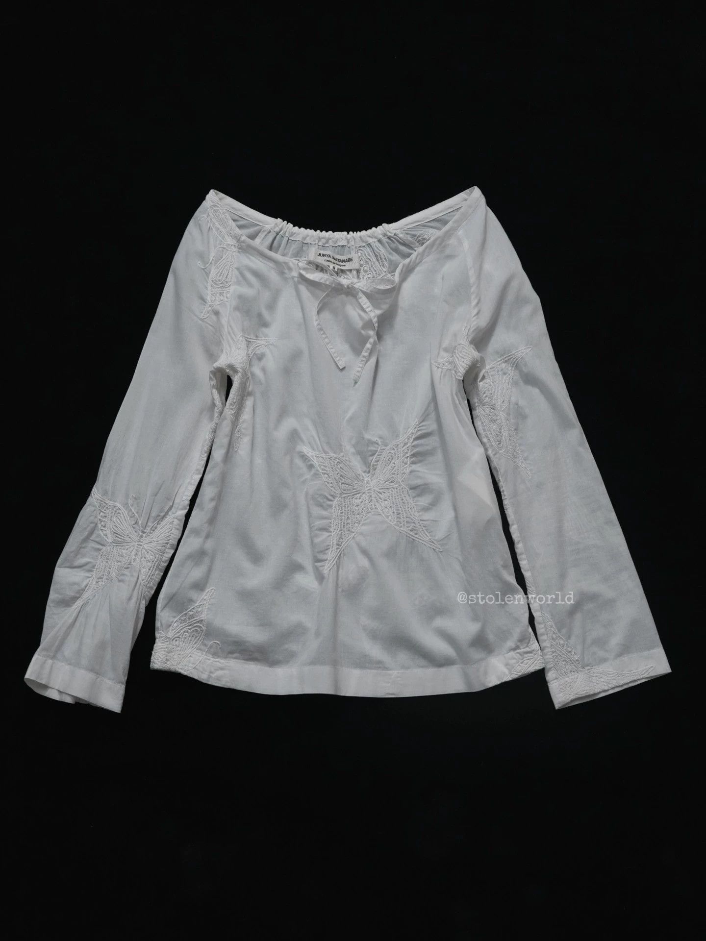 Junya Watanabe Junya Watanabe 03SS Para Butterfly Embroidered Top S Size S / US 4 / IT 40 - 1 Thumbnail