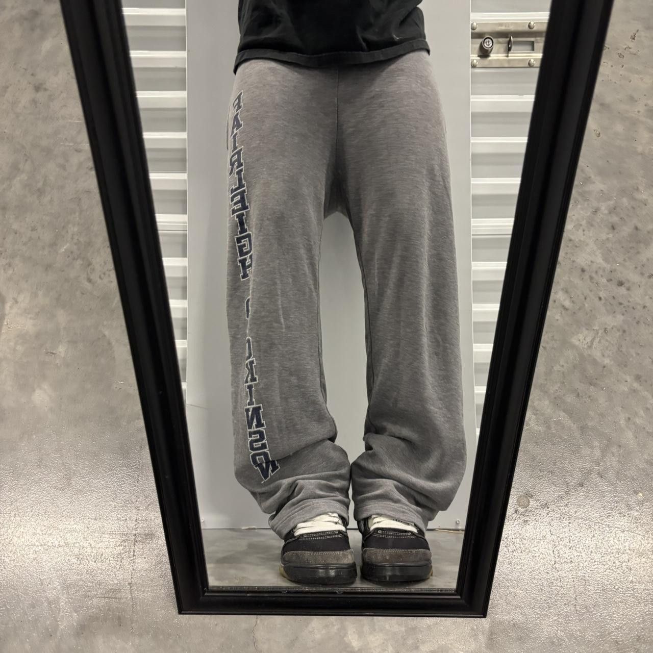 Japanese Brand × Vintage Crazy Vintage Y2K/2000s Grey Streetwear Sweatpants! Size US 32 / EU 48 - 1 Thumbnail