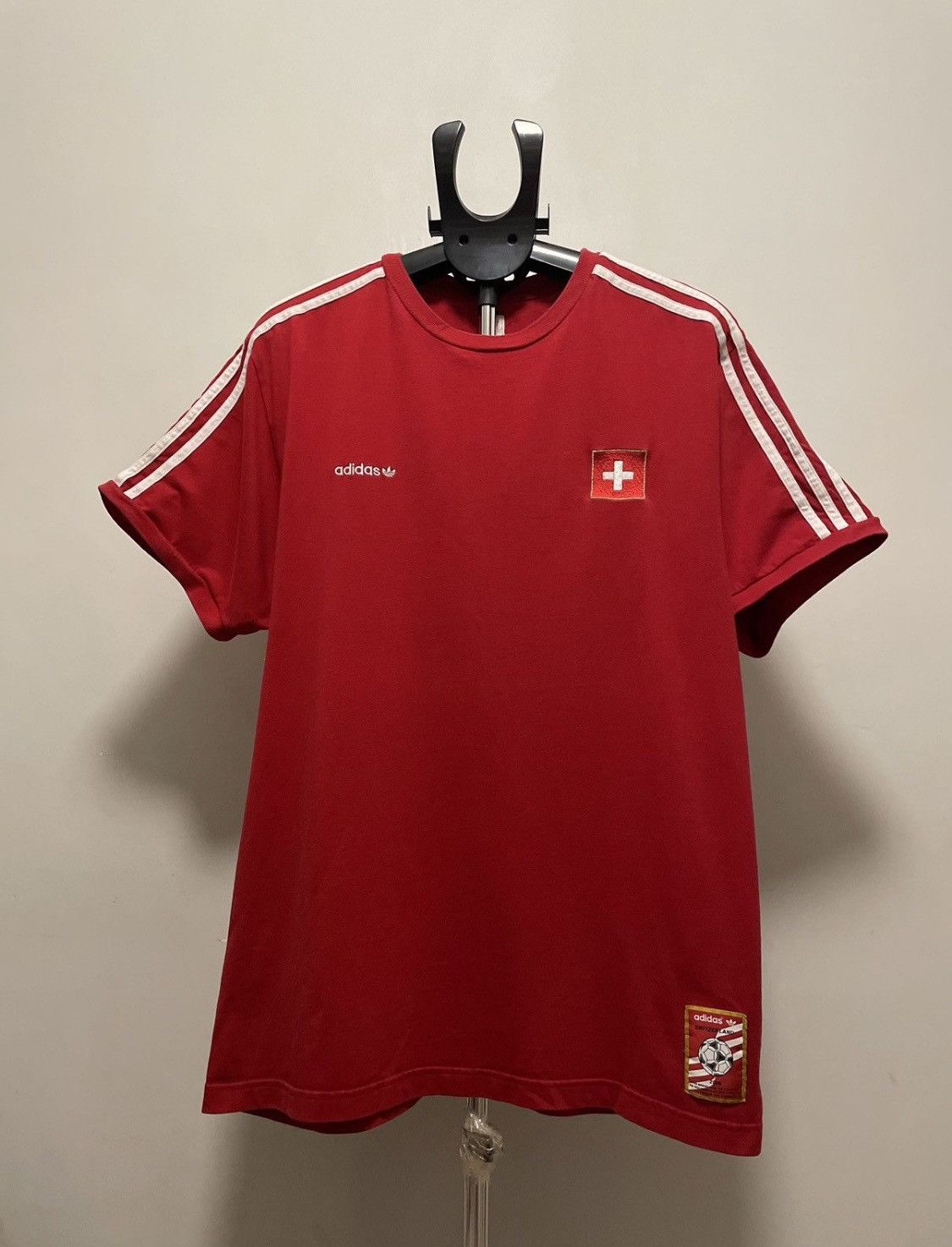 Vintage Adidas Vintage Suisse Jersey Shirt World Cup Size US XL / EU 56 / 4 - 1 Thumbnail