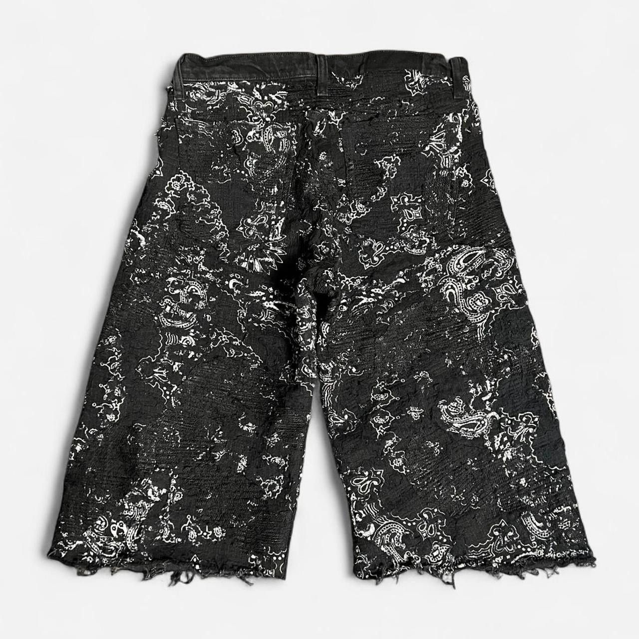 Handmade × Levi's Black Bandana Boro Jorts Size US 32 / EU 48 - 2 Thumbnail