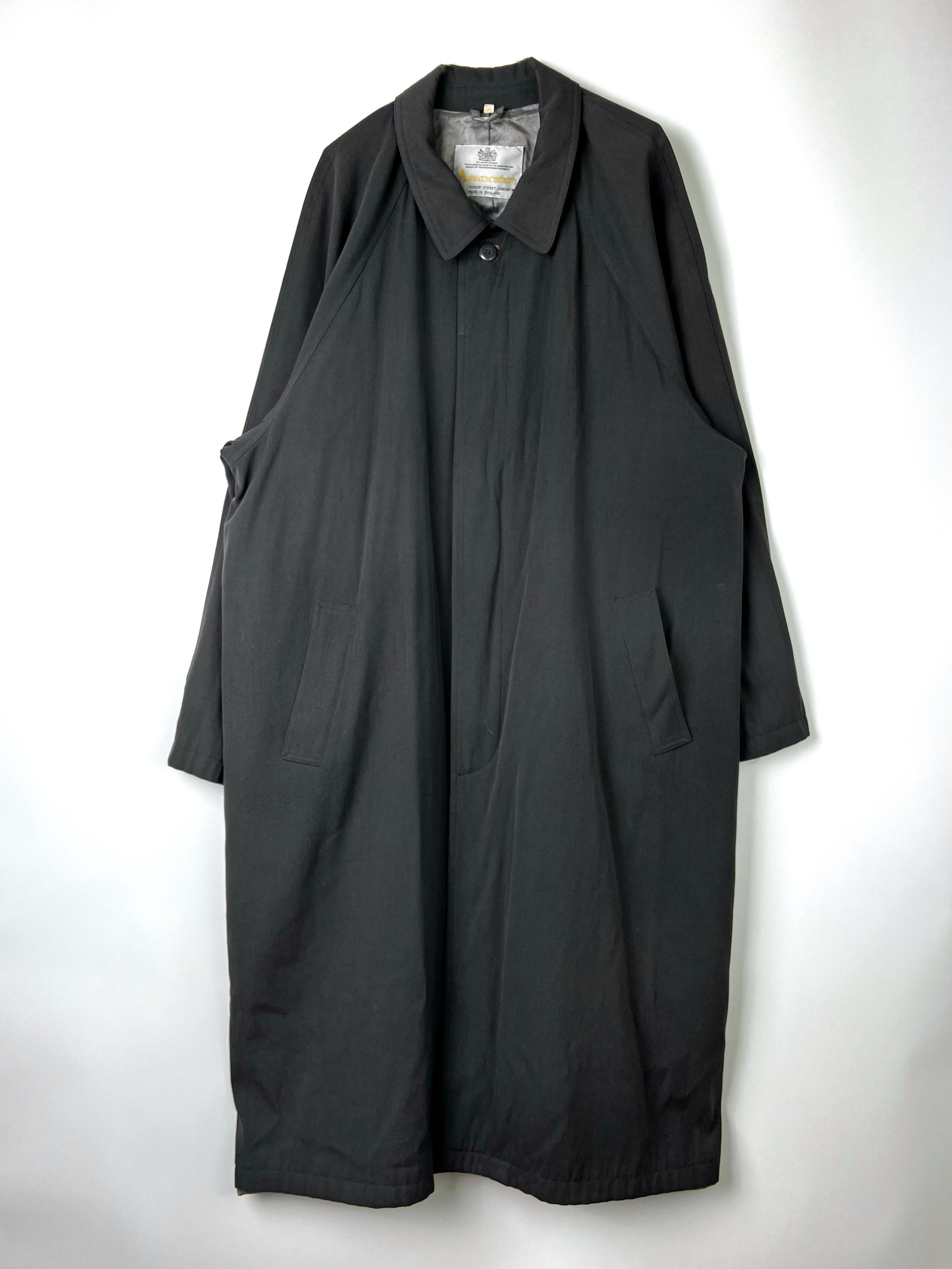 AQUASCUTUM VINTAGE TRENCH COAT DARK GRAY