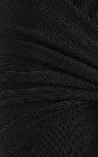 Balmain o1s1wg110526 Knotted Cutout Maxi Dress in Black Size S / US 4 / IT 40 - 5 Thumbnail