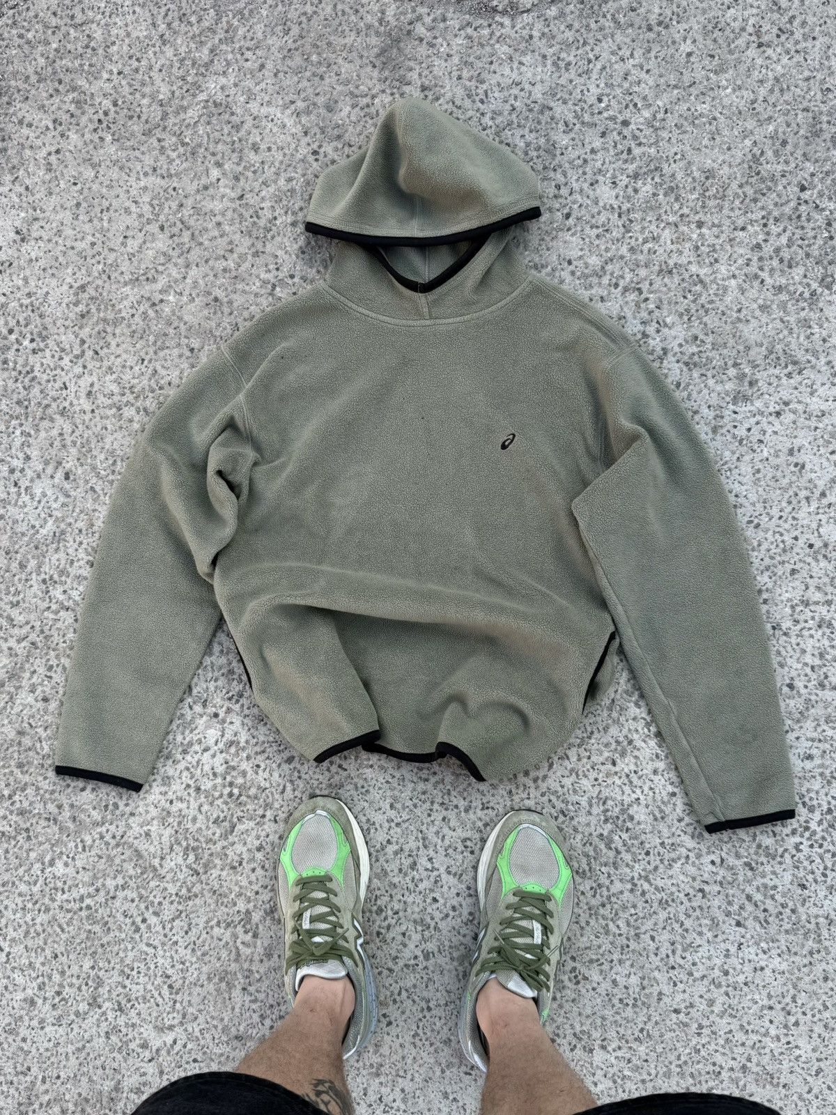 Asics VINTAGE Y2K RARE ASICS DEEP NINJA FLEECE GORPCORE SK8 HOODIE Size US M / EU 48-50 / 2 - 3 Thumbnail