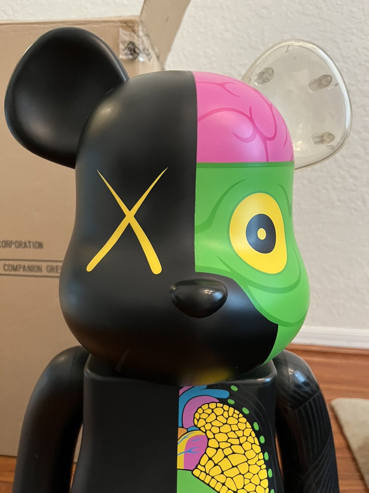 Kaws Kaws x Medicom Bearbrick Original Fake 1000% Companion Black Size ONE SIZE - 2 Thumbnail
