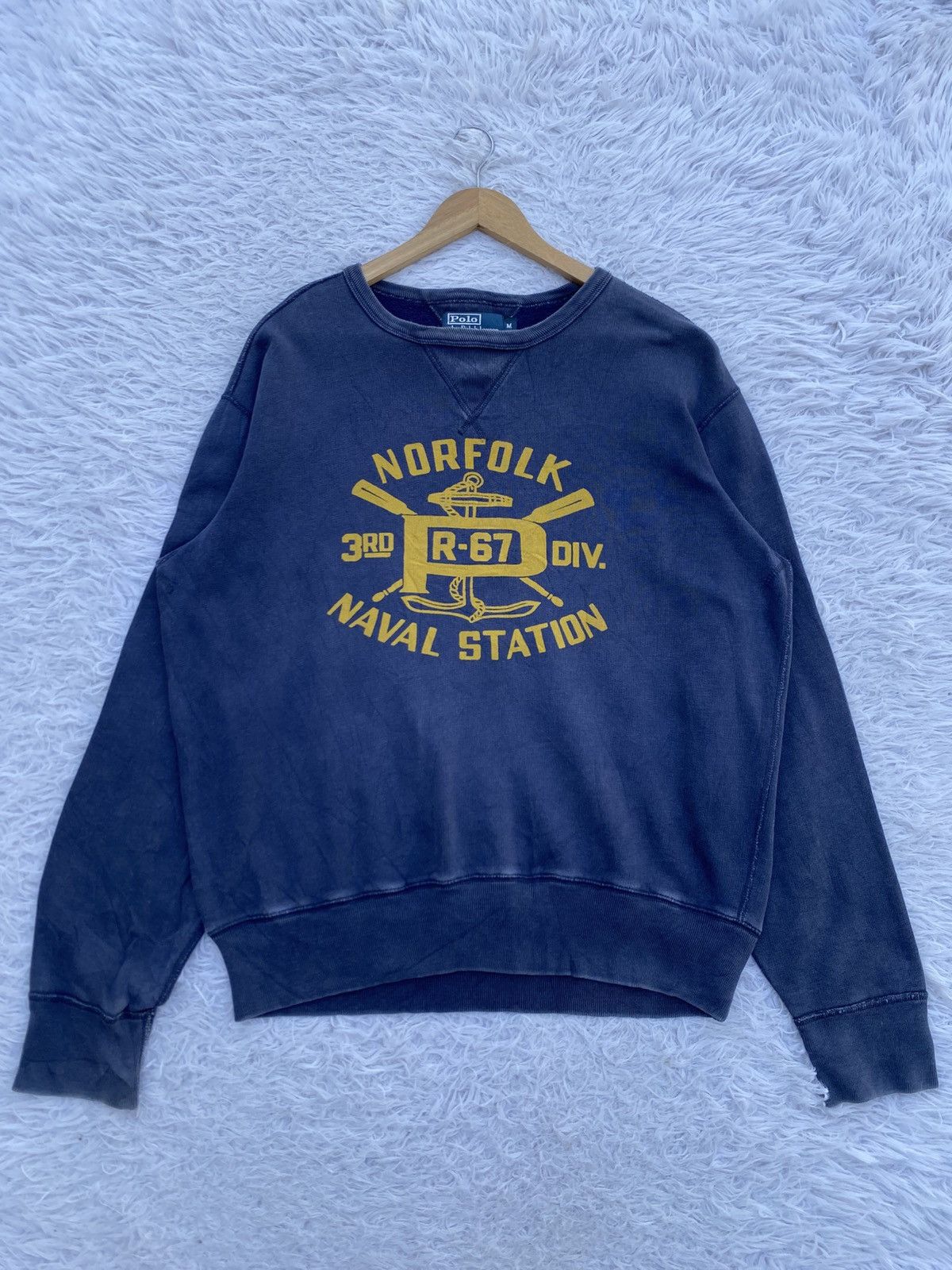 Polo Ralph Lauren Vintage Polo by Ralph Lauren Norfolk Naval Station Sweater Size US M / EU 48-50 / 2 - 3 Thumbnail