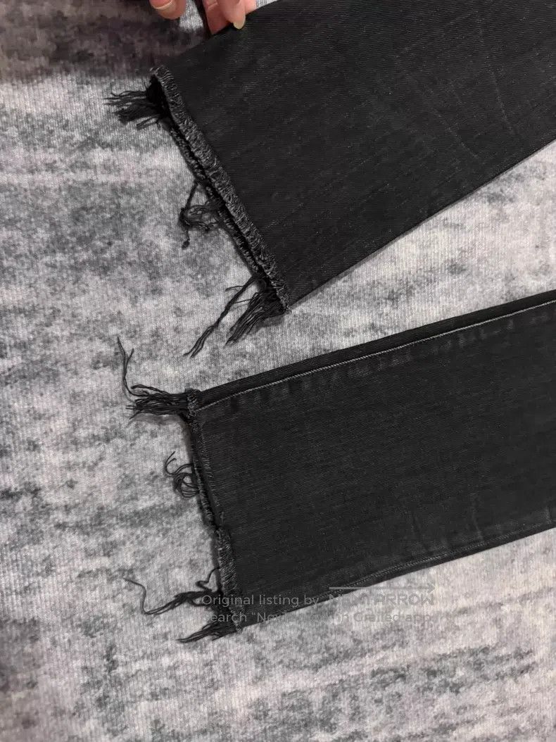 Saint Laurent Paris Saint Laurent Paris Distressed Fringe Hem Destroyed Denim Size US 31 - 5 Thumbnail