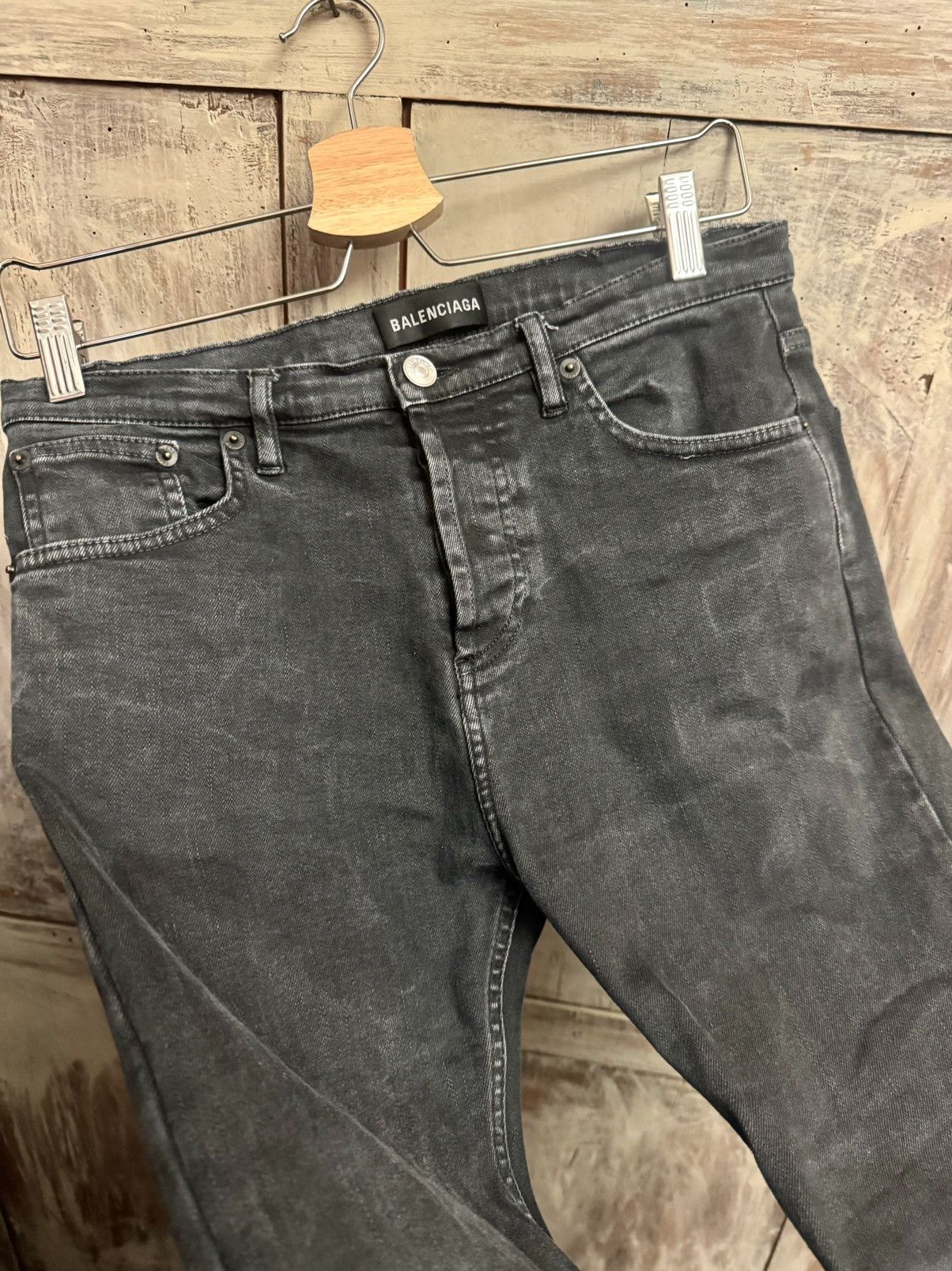 Balenciaga Demna Balenciaga fadded grey skinny denim pants 28 men Size US 28 / EU 44 - 9 Thumbnail