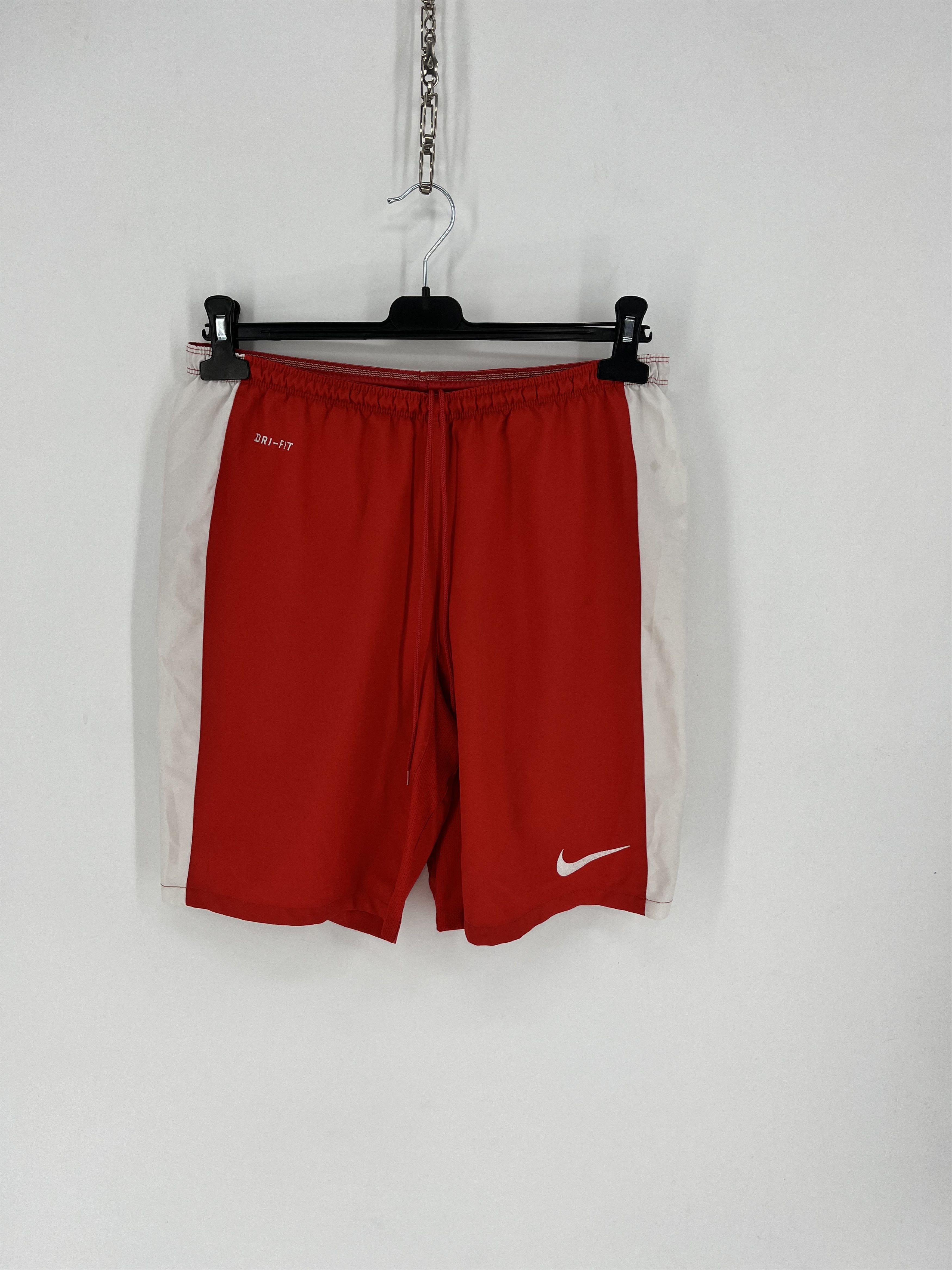 Nike 90s Vintage Nike Red Nylon Mini Swoosh Shorts Travis Sty Size US 32 / EU 48 - 4 Thumbnail