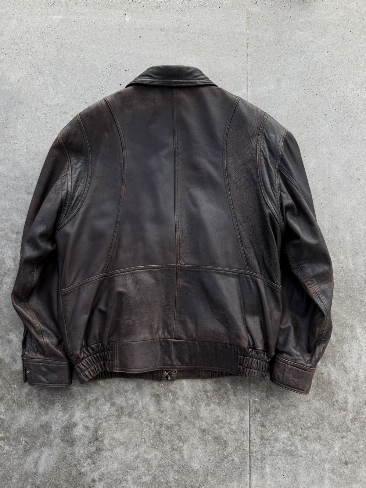 Genuine Leather Biker leather Jacket brown classy fit Size US M / EU 48-50 / 2 - 4 Thumbnail