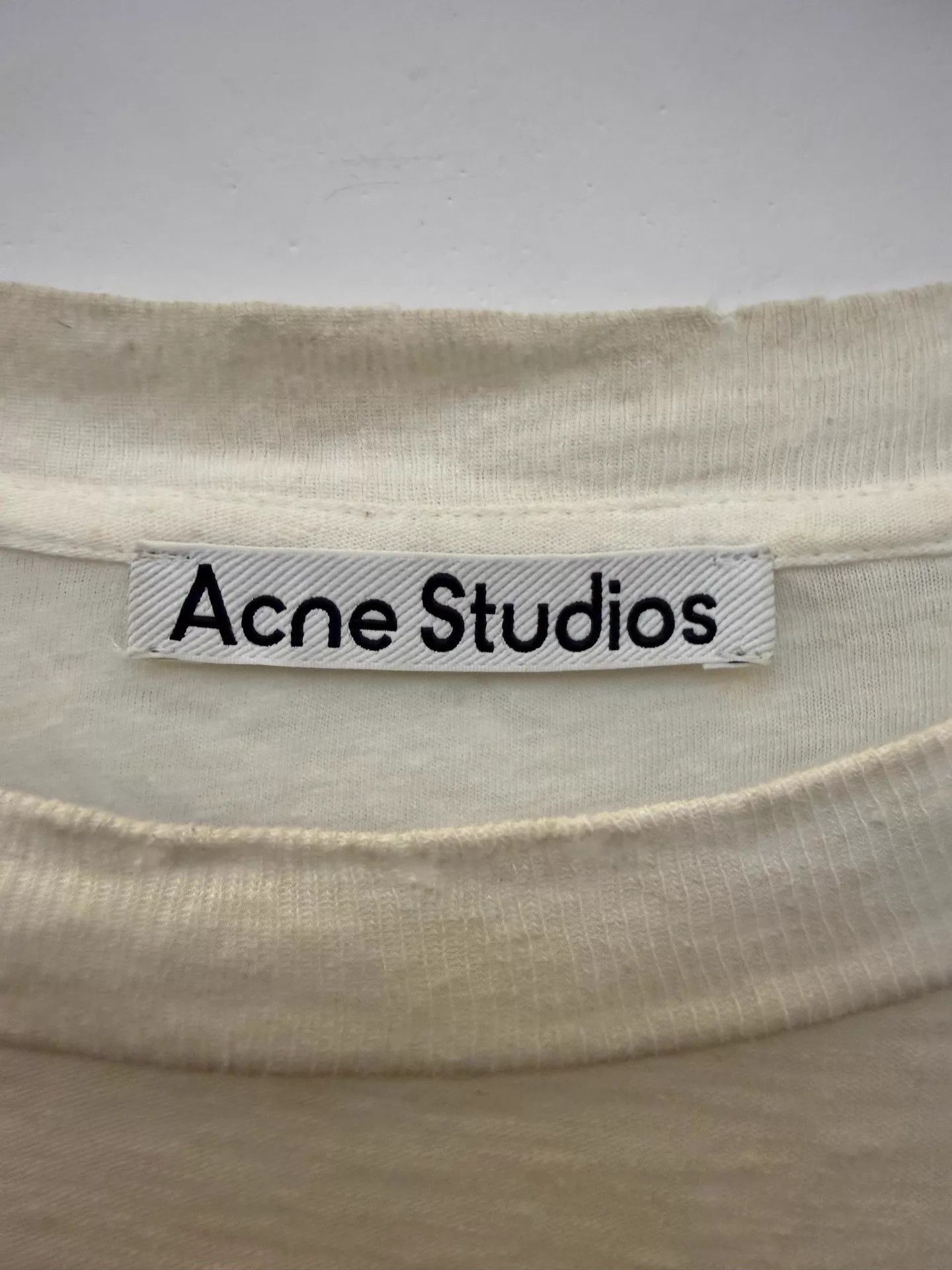 Acne Studios Acne 1996 Logo Oversized Vtg Distressed Crewneck S Off-White Size US S / EU 44-46 / 1 - 2 Thumbnail