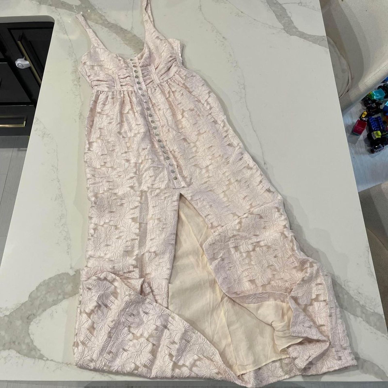 Free People Women's Fresh As A Daisy Maxi Dress Ivory Size 2