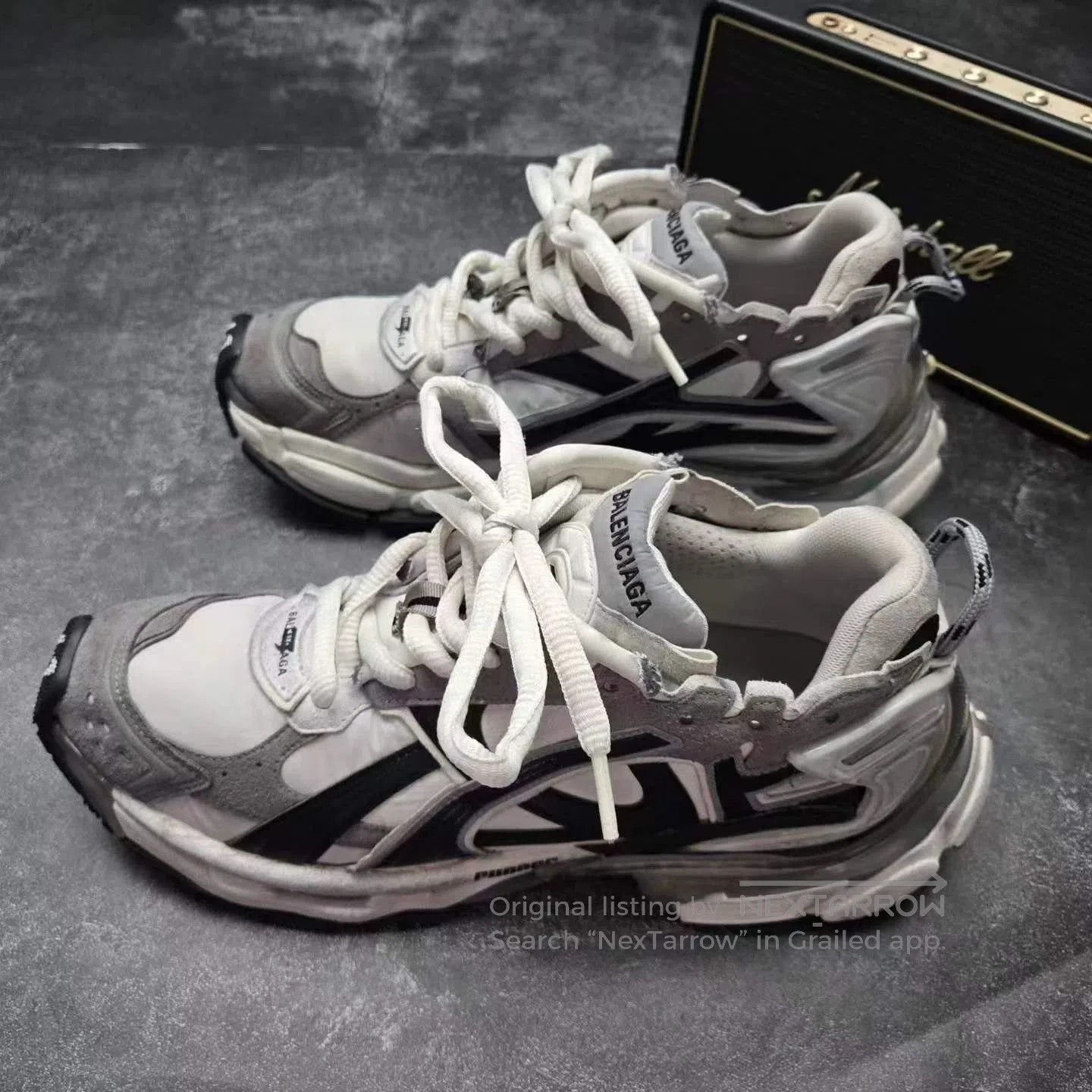 BALENCIAGA track2 スニーカー ホワイト/ブラック　42 Balenciaga Balenciaga Track 2 White Black Sneaker Size 42 | Grailed
