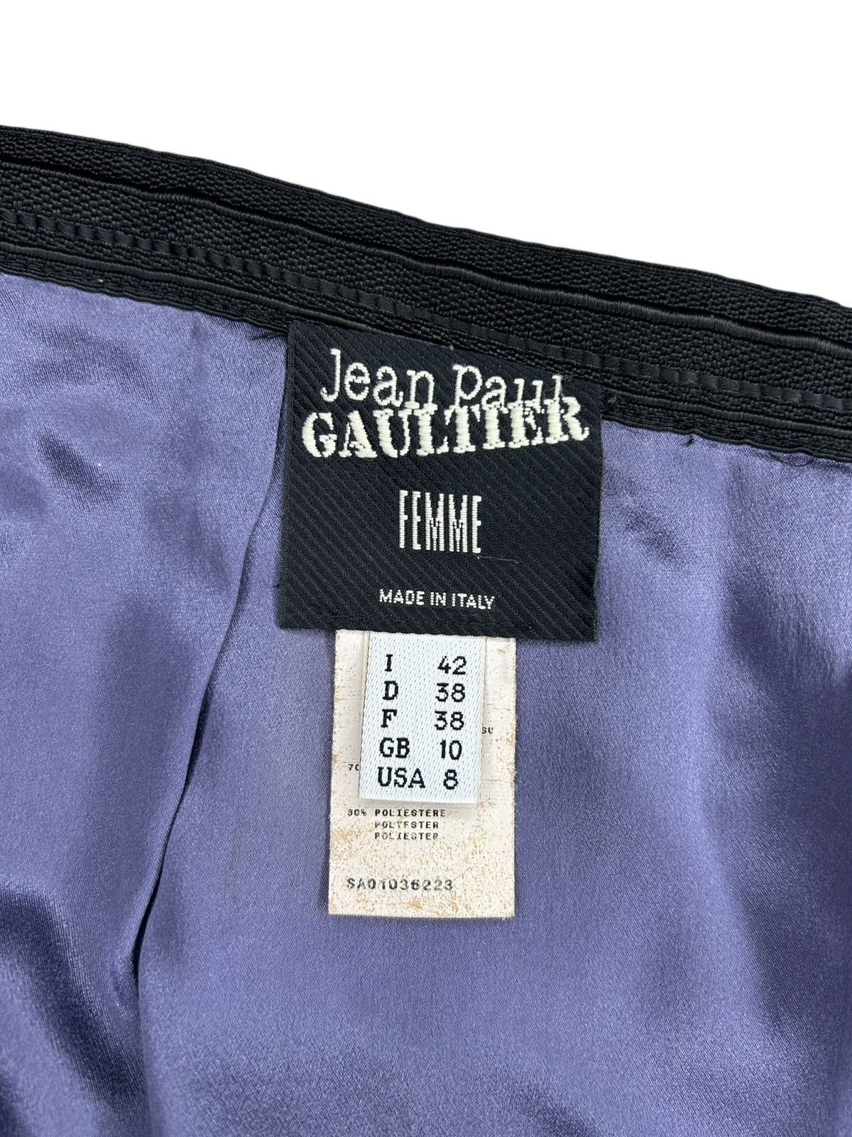 Jean Paul Gaultier 00s Bow Detail Skirt Size 28" / US 6 / IT 42 - 2 Thumbnail