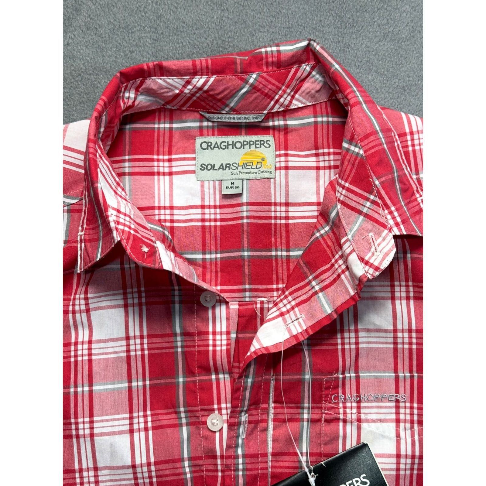 Vintage Craghoppers Button-Up Shirt Mens M Red Short Sleeve Shirt Size US M / EU 48-50 / 2 - 4 Thumbnail