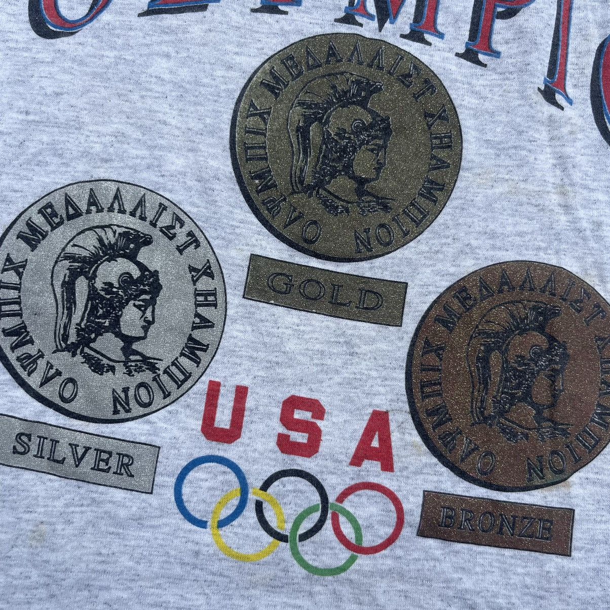 USA Olympics Vintage 90s OLYMPIC GAMES MEDAL Single Stitch Shirt Size US XXS / EU 40 - 3 Thumbnail