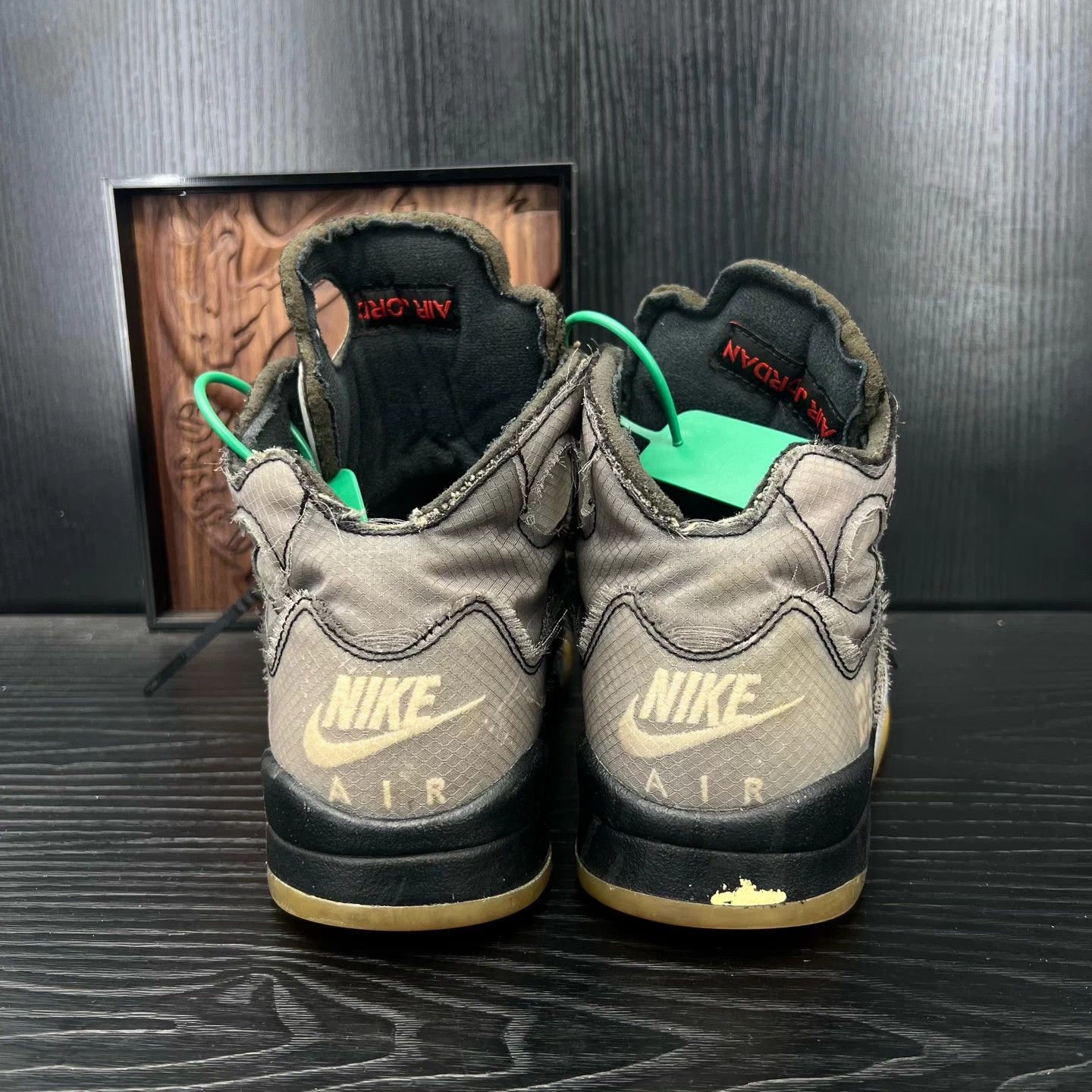 Nike Off-White Air Jordan 5 'Black Wing' Size 40 Size US 7 / EU 40 - 4 Thumbnail