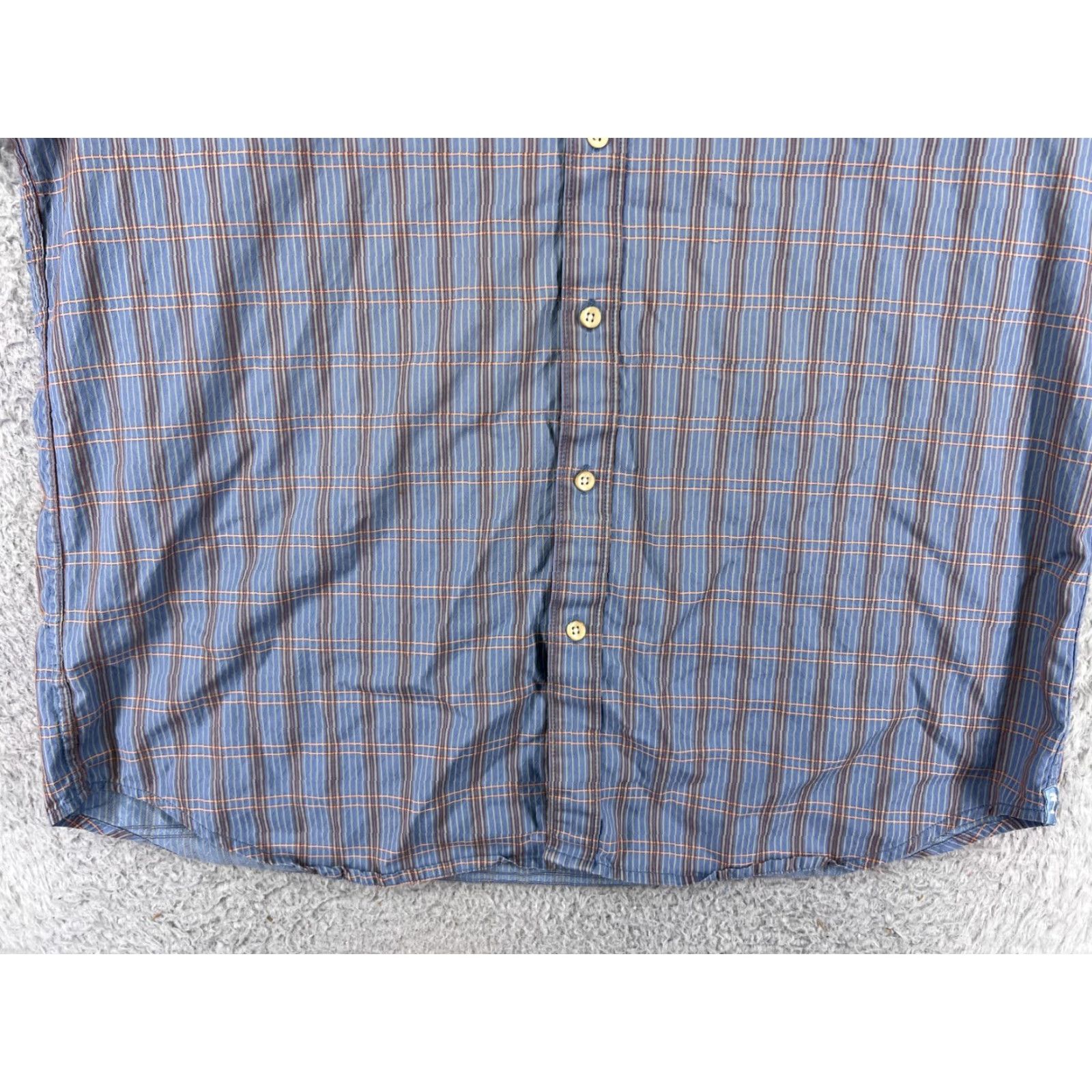Tommy Bahama Tommy Bahama Shirt Men Large Blue Plaid 100% Cotton Button Up Hawaiian Vacation Size US L / EU 52-54 / 3 - 7 Thumbnail