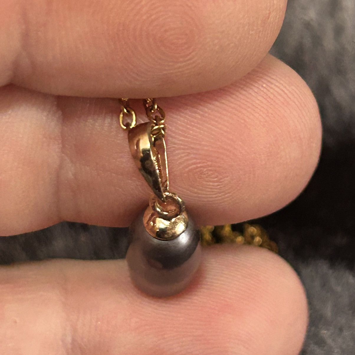 Handmade Handcrafted genuine Tahitian baroque pearl pendant necklace Size ONE SIZE - 3 Thumbnail