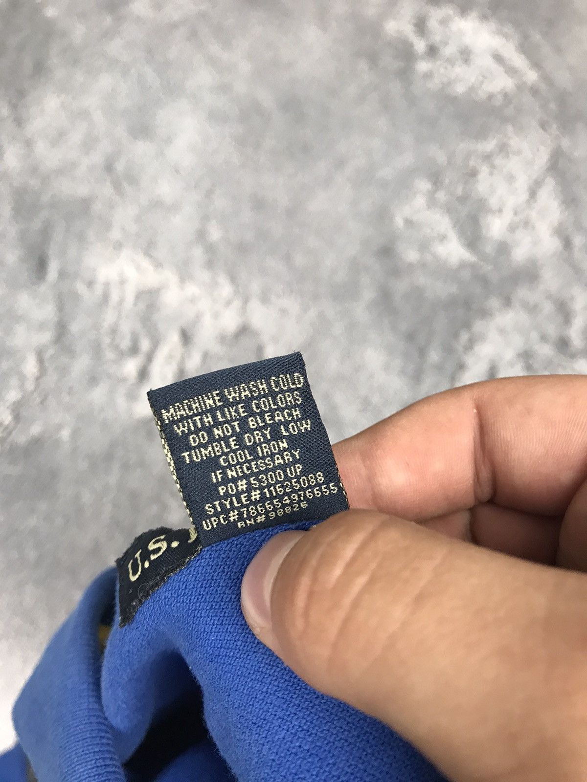 U.S. Polo Assn. USPA Embroidered Logo Blue Cotton Polo,Lux,Poloshirt Size US S / EU 44-46 / 1 - 8 Thumbnail