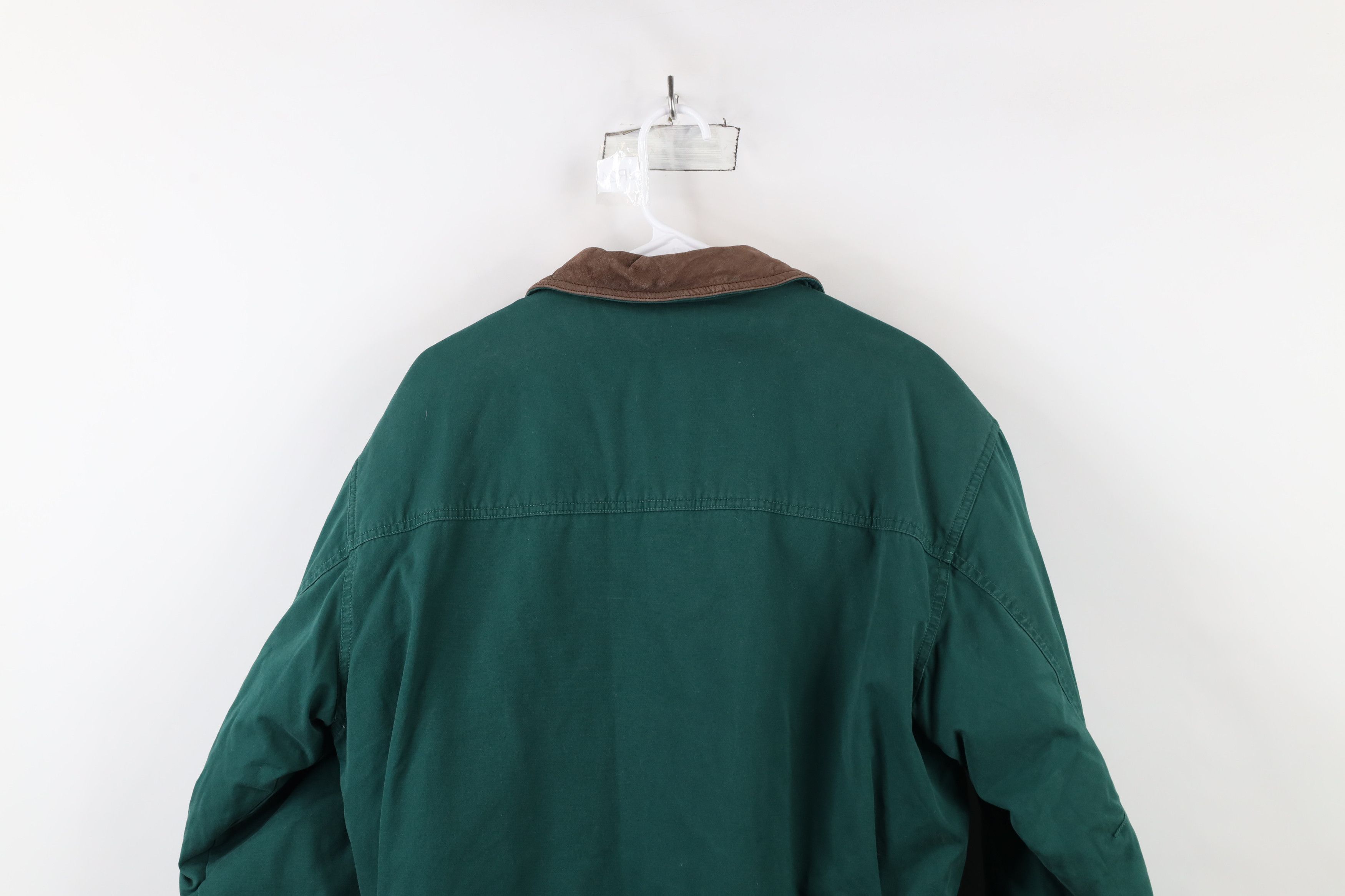 Eddie Bauer × Vintage Vintage 90s Eddie Bauer Lined Goose Down Chore Barn Jacket Size S / US 4 / IT 40 - 16 Thumbnail