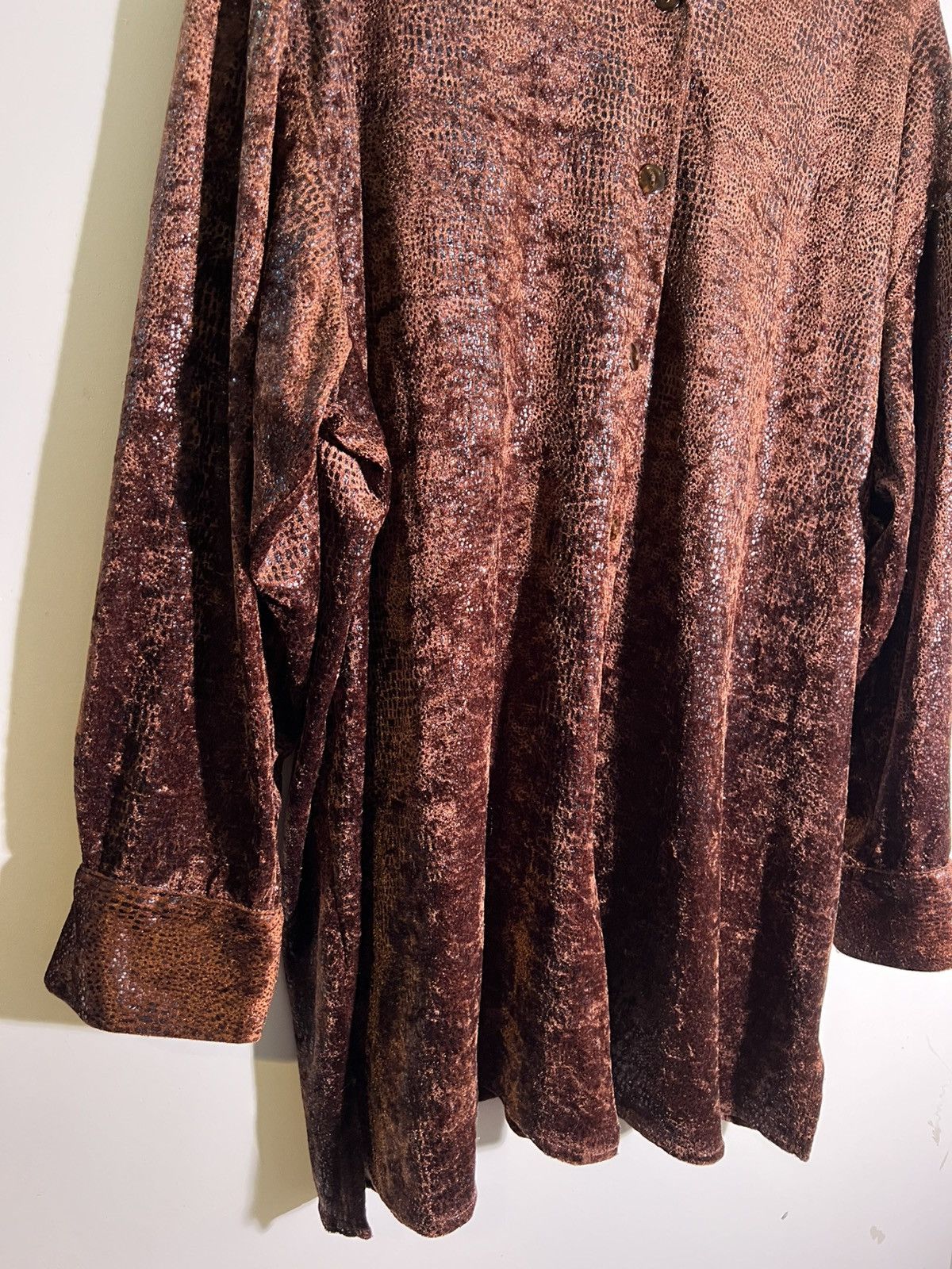 Vintage 90’s 2000’s Y2K VTG Vintage Albert & Pearl Brown Retro Shirt Size US L / EU 52-54 / 3 - 4 Thumbnail