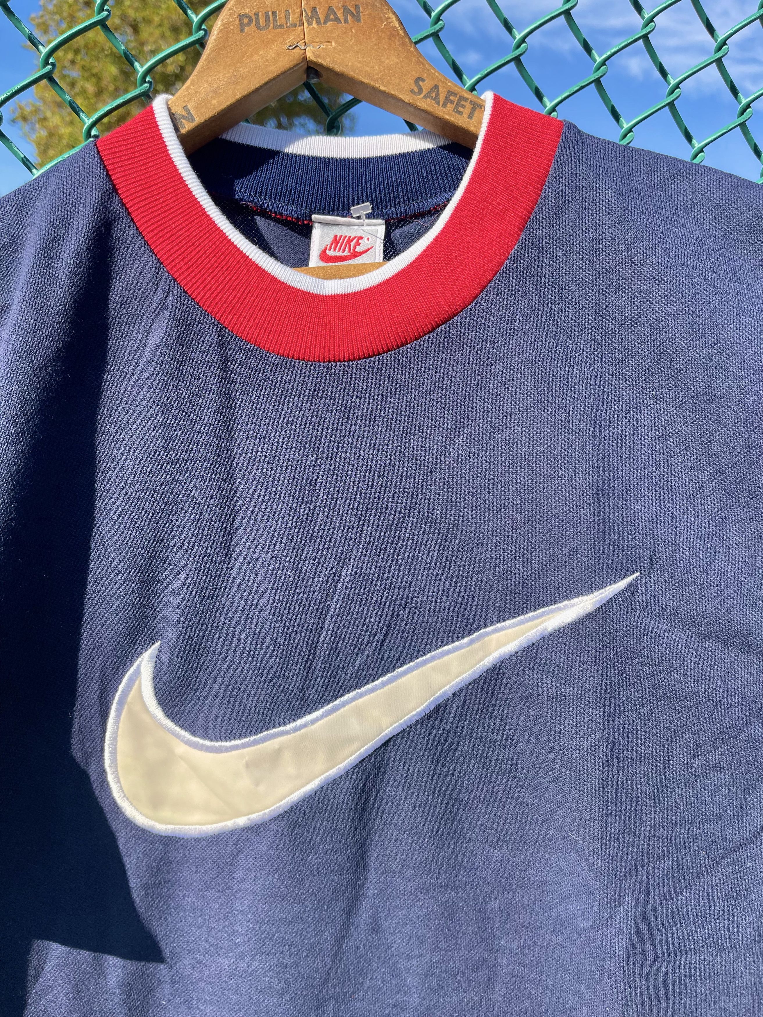Vintage 1990's Vintage Big Swoosh Logo Supreme Rap T-Shirt Jersey Size US L / EU 52-54 / 3 - 5 Thumbnail