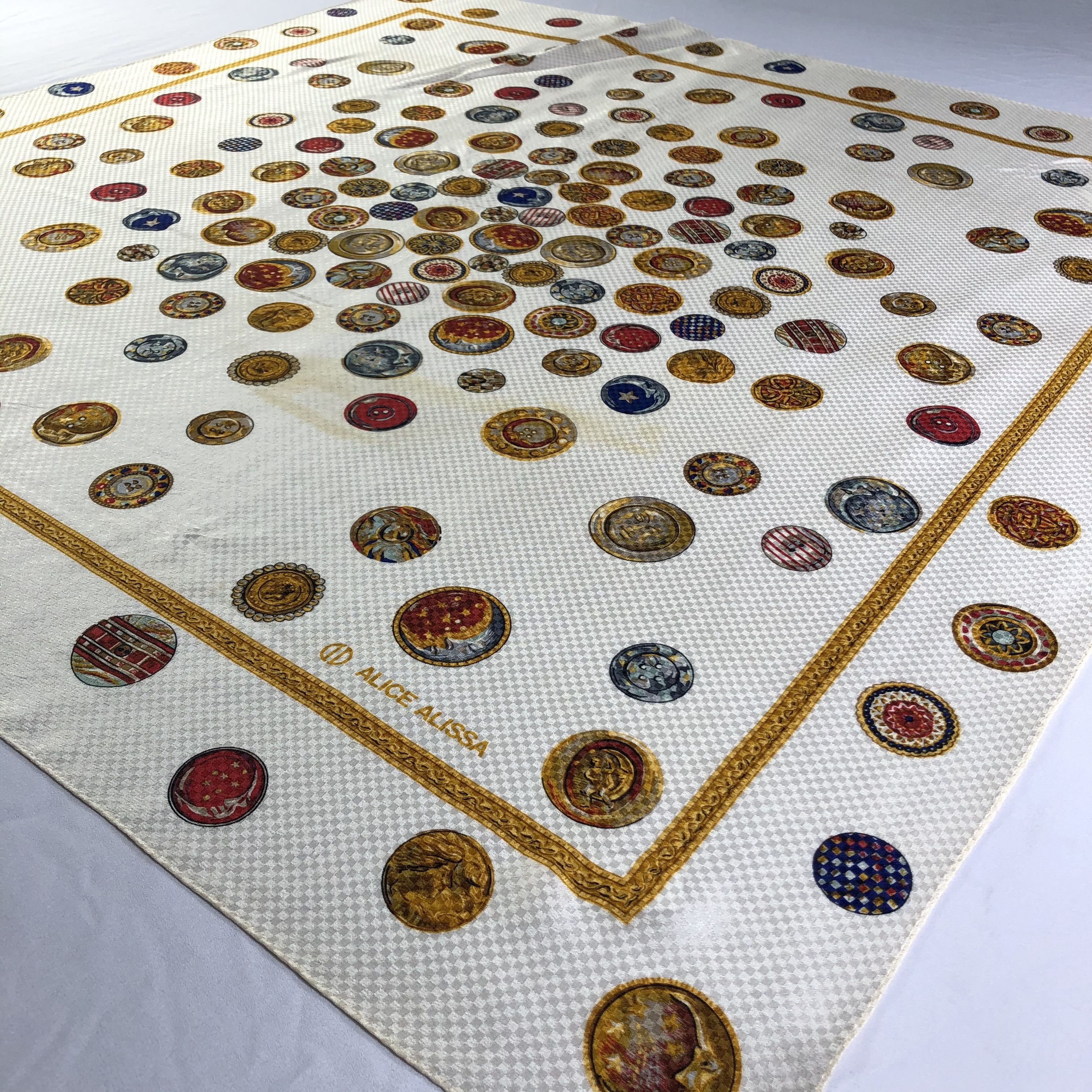 Vintage Vintage Alice Alissa Silk Scarf Size ONE SIZE - 4 Thumbnail