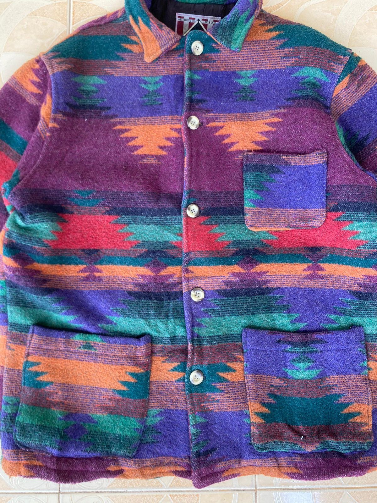 Vintage Vintage Cie Expedition Navajo Wool Jacket Size US XL / EU 56 / 4 - 4 Thumbnail