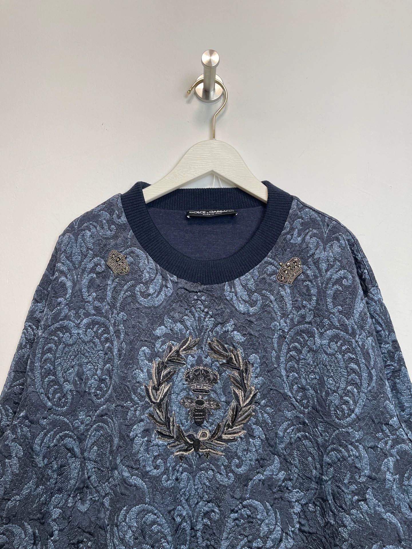 Dolce & Gabbana Dolce & Gabbana Detailed Craft Sweatshirt Size 52 New Size US L / EU 52-54 / 3 - 3 Thumbnail