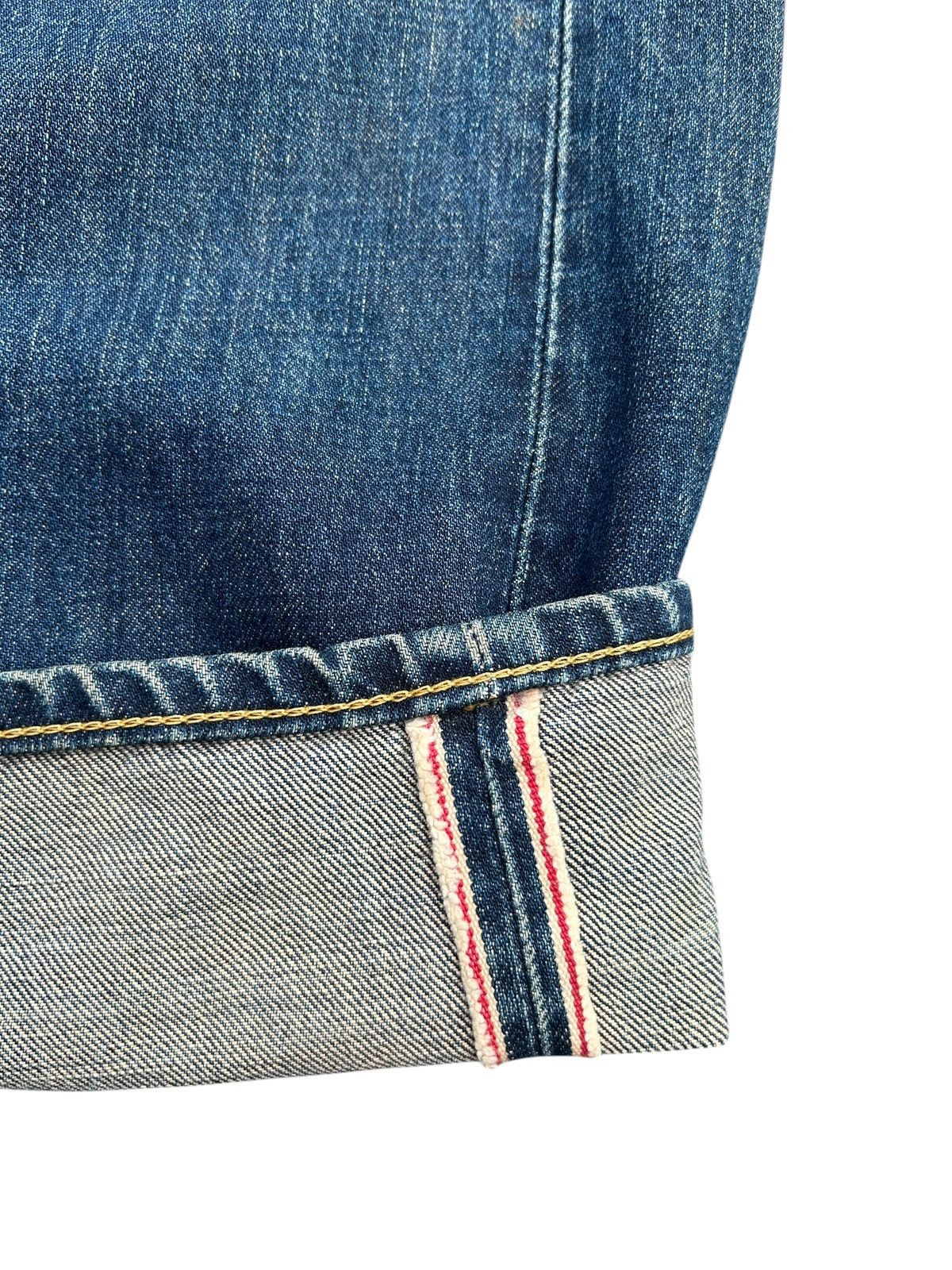 Kapital Thrashed Vintage Lee Riders Selvedge Rusty Denim Jeans Size US 35 - 3 Thumbnail
