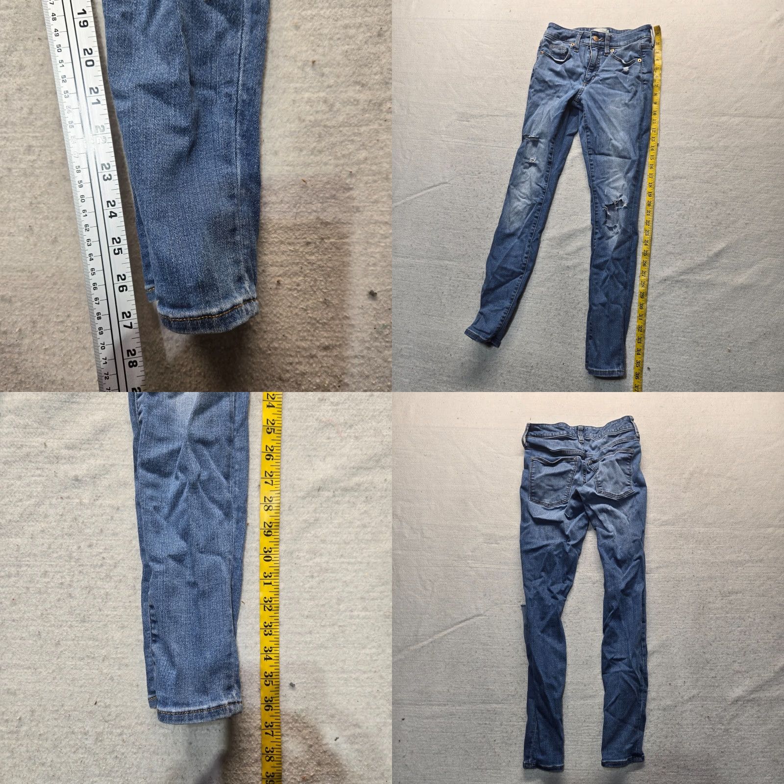 Vintage Universal Thread Goods Co Jeans Skinny Blue Denim Pants Adult Women's 00/24R Denim Blue Skinny Jeans Women 00 24R Size 24" / US 00 / IT 34 - 8 Thumbnail